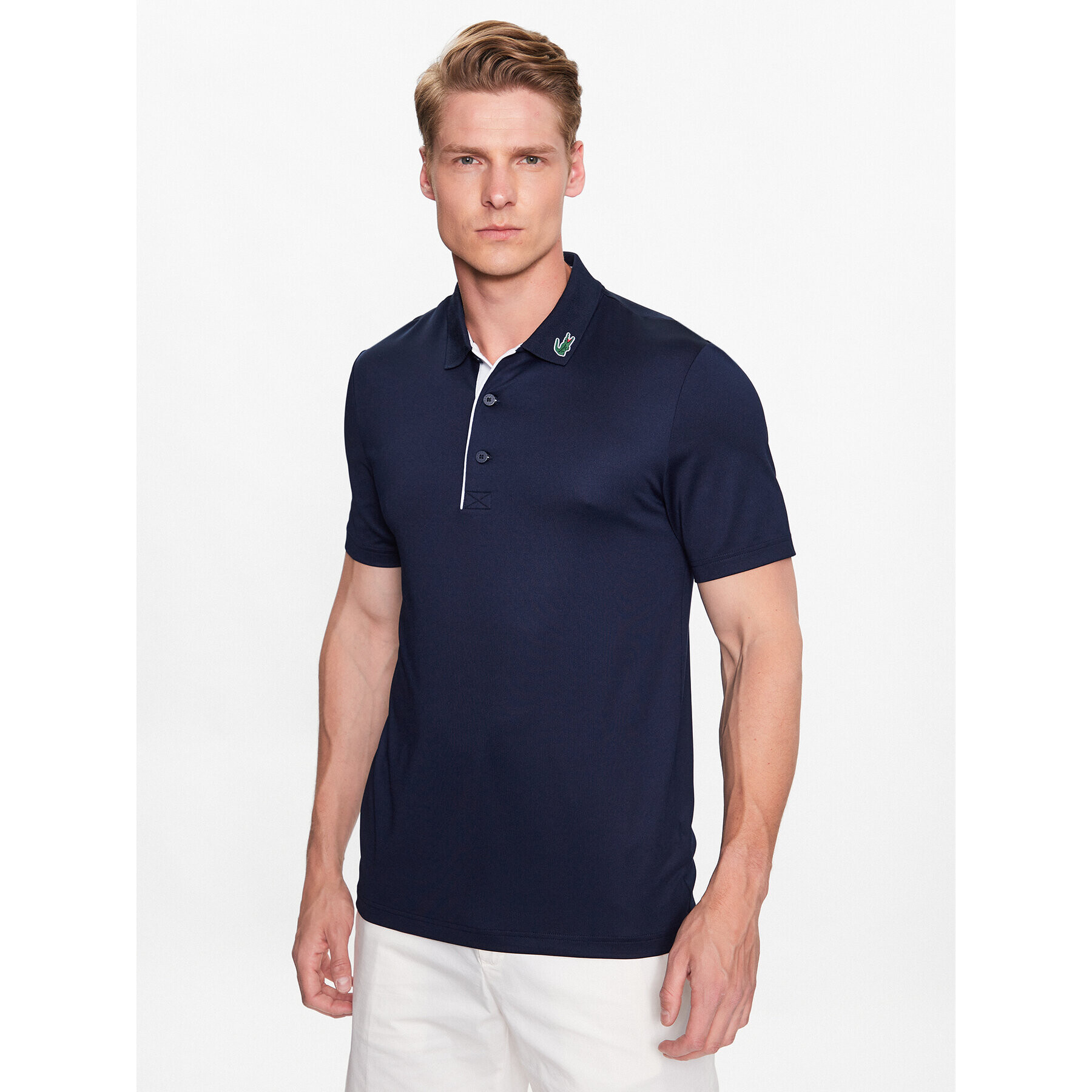 Lacoste Polokošile DH3982 Tmavomodrá Regular Fit - Pepit.cz