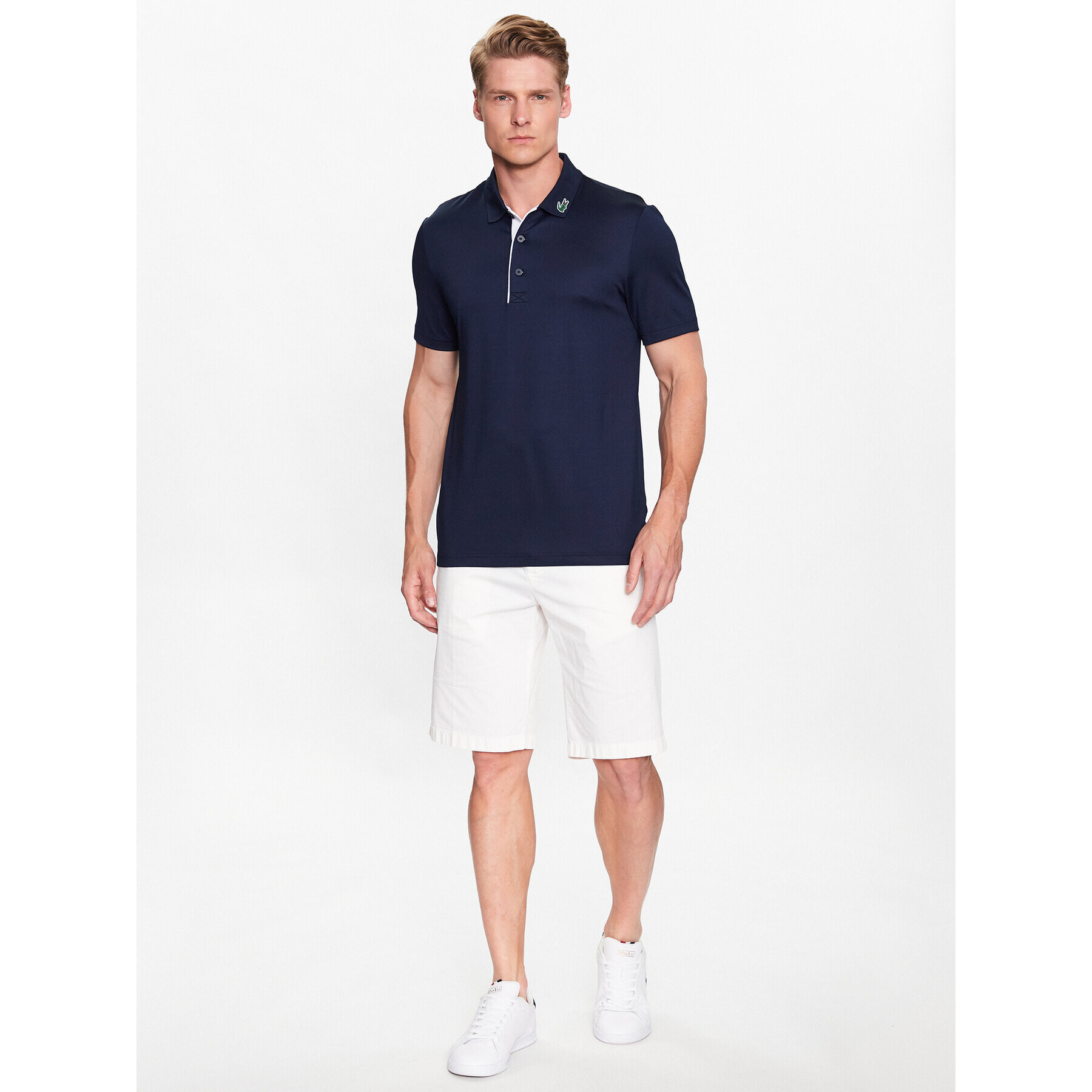 Lacoste Polokošile DH3982 Tmavomodrá Regular Fit - Pepit.cz