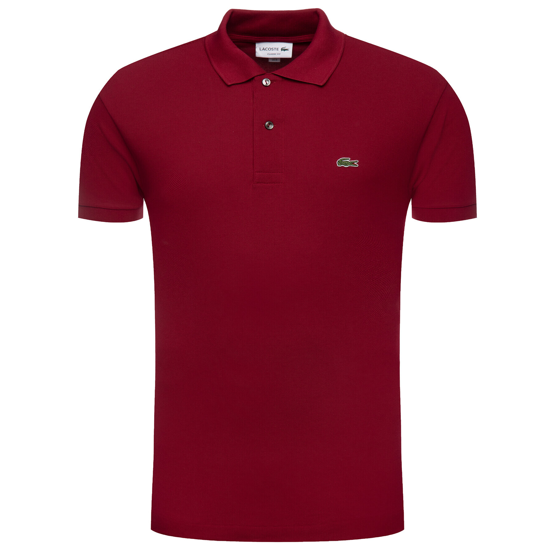 Lacoste Polokošile L1212 Bordó Classic Fit - Pepit.cz