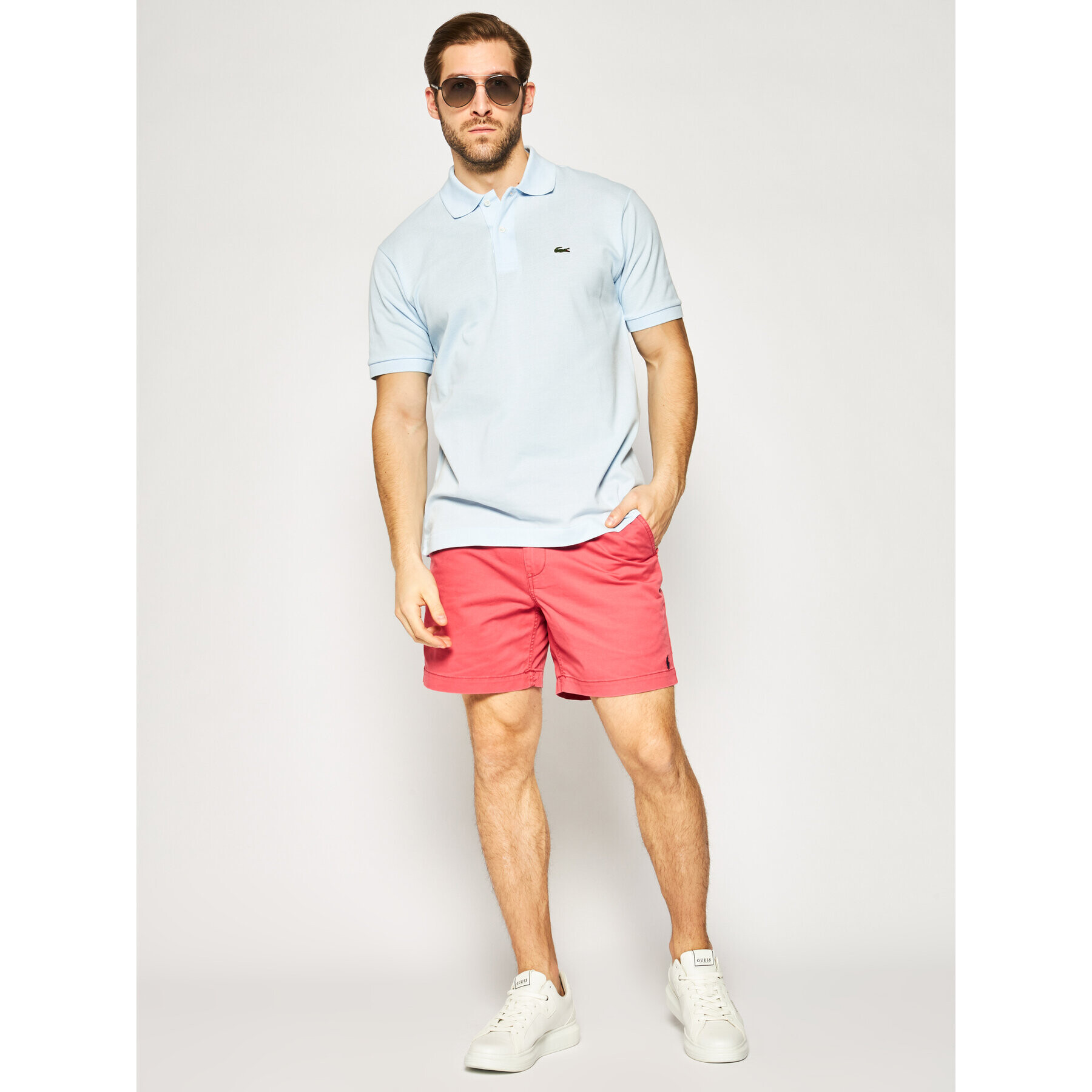 Lacoste Polokošile L1212 Modrá Classic Fit - Pepit.cz