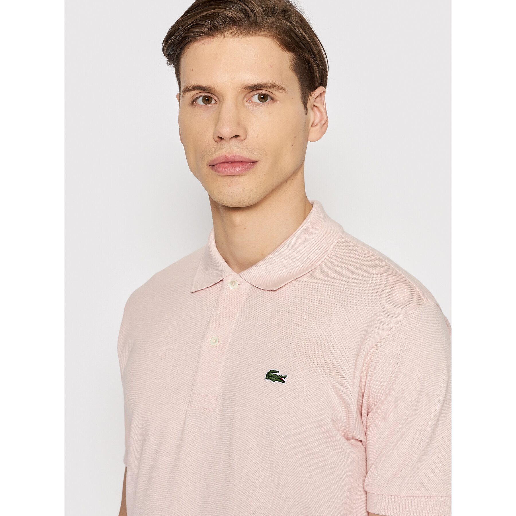 Lacoste Polokošile L1212 Růžová Regular Fit - Pepit.cz