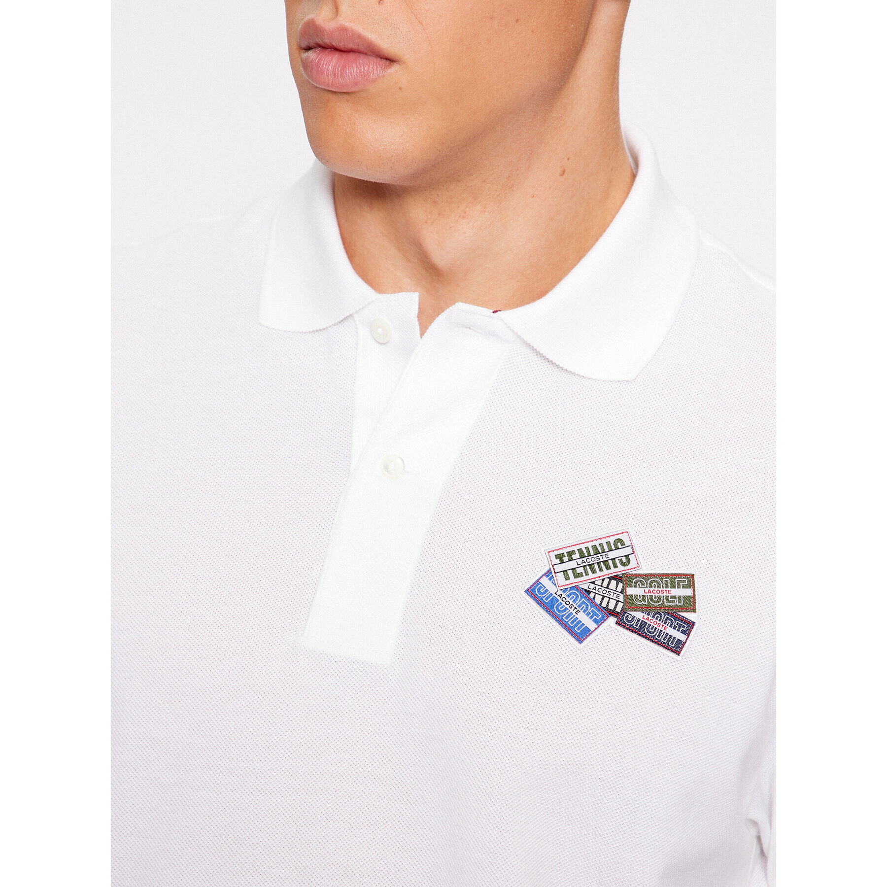 Lacoste Polokošile PH2052 Bílá Regular Fit - Pepit.cz