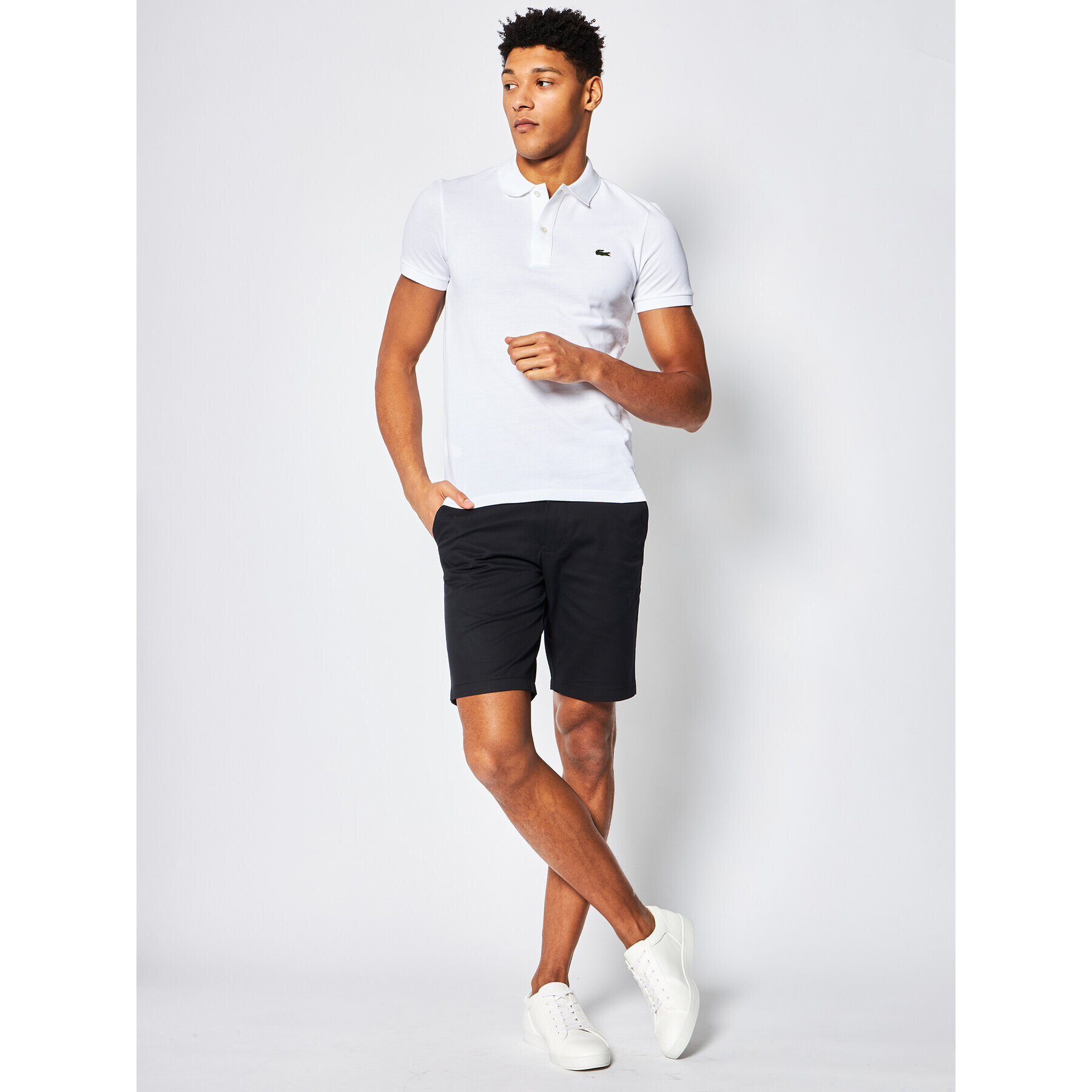 Lacoste Polokošile PH4012 Bílá Slim Fit - Pepit.cz