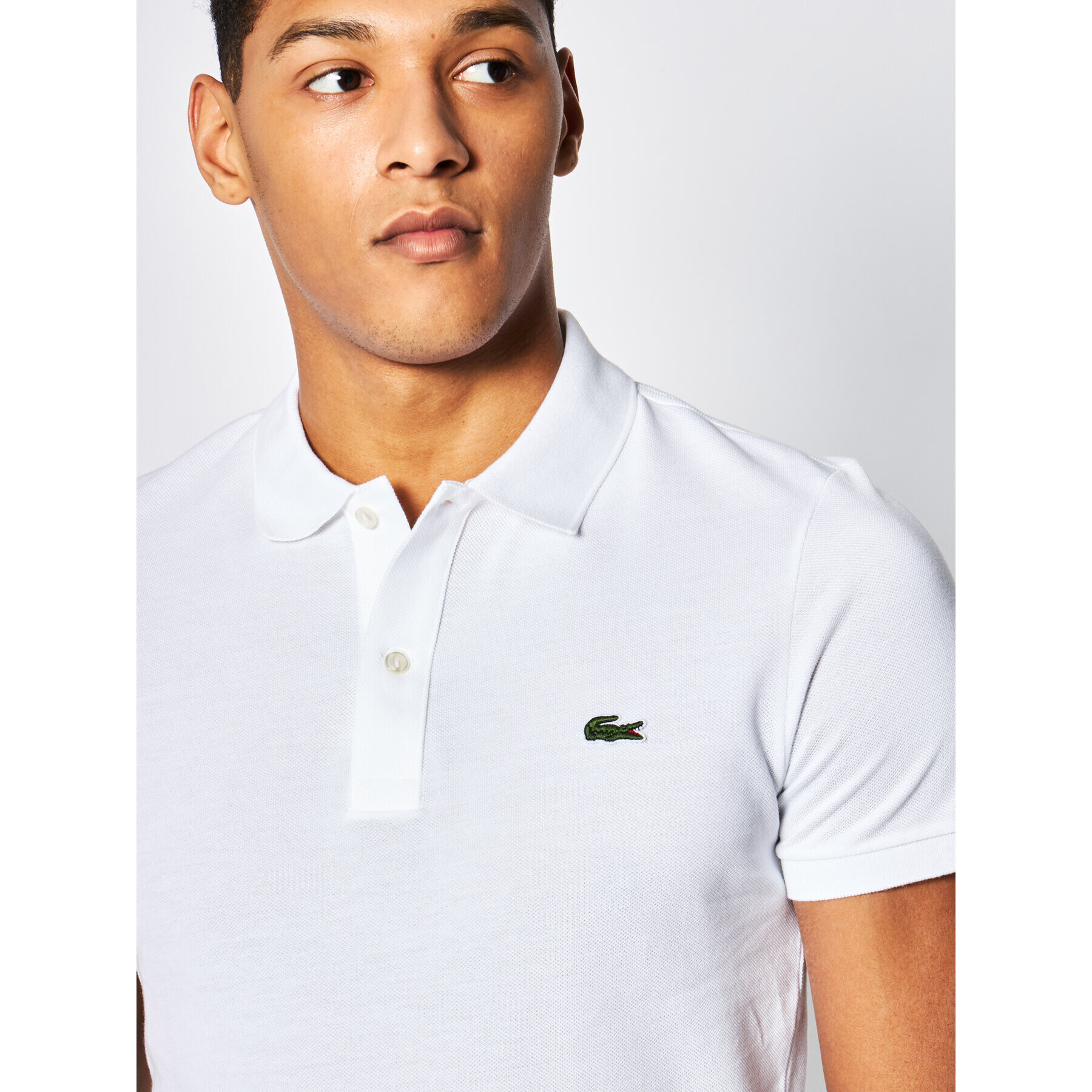 Lacoste Polokošile PH4012 Bílá Slim Fit - Pepit.cz