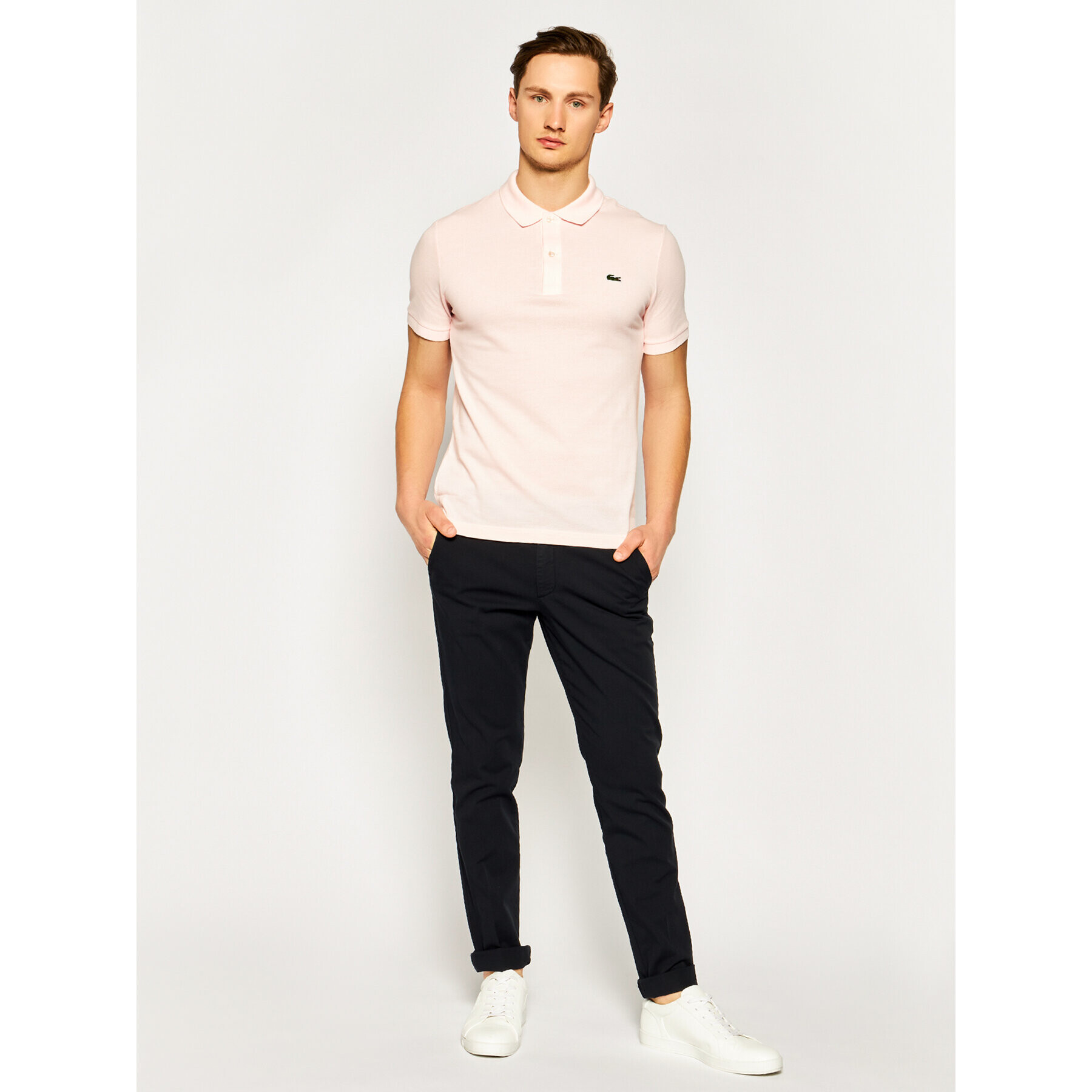 Lacoste Polokošile PH4012 Růžová Slim Fit - Pepit.cz