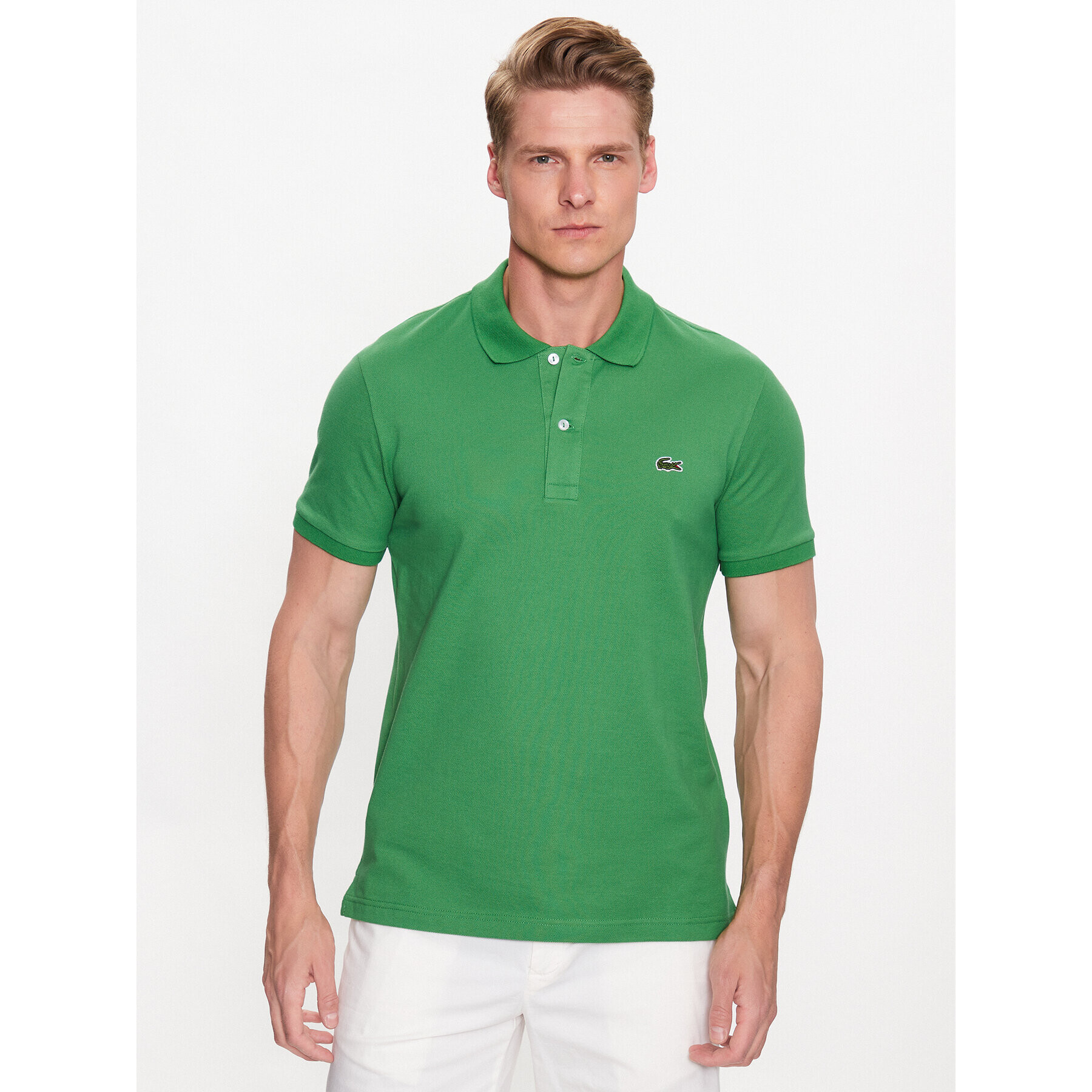 Lacoste Polokošile PH4012 Zelená Regular Fit - Pepit.cz