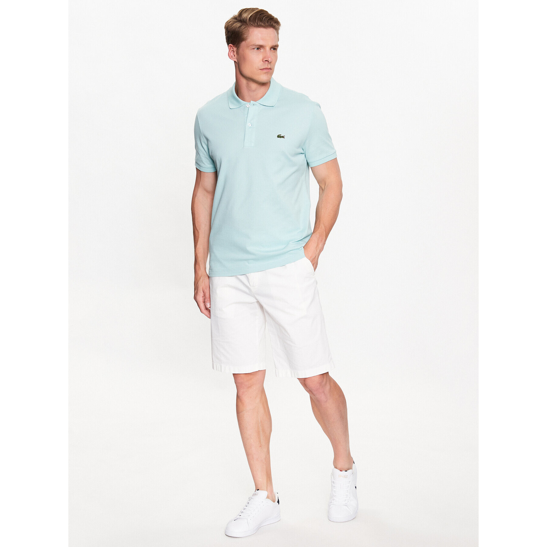 Lacoste Polokošile PH4012 Zelená Regular Fit - Pepit.cz