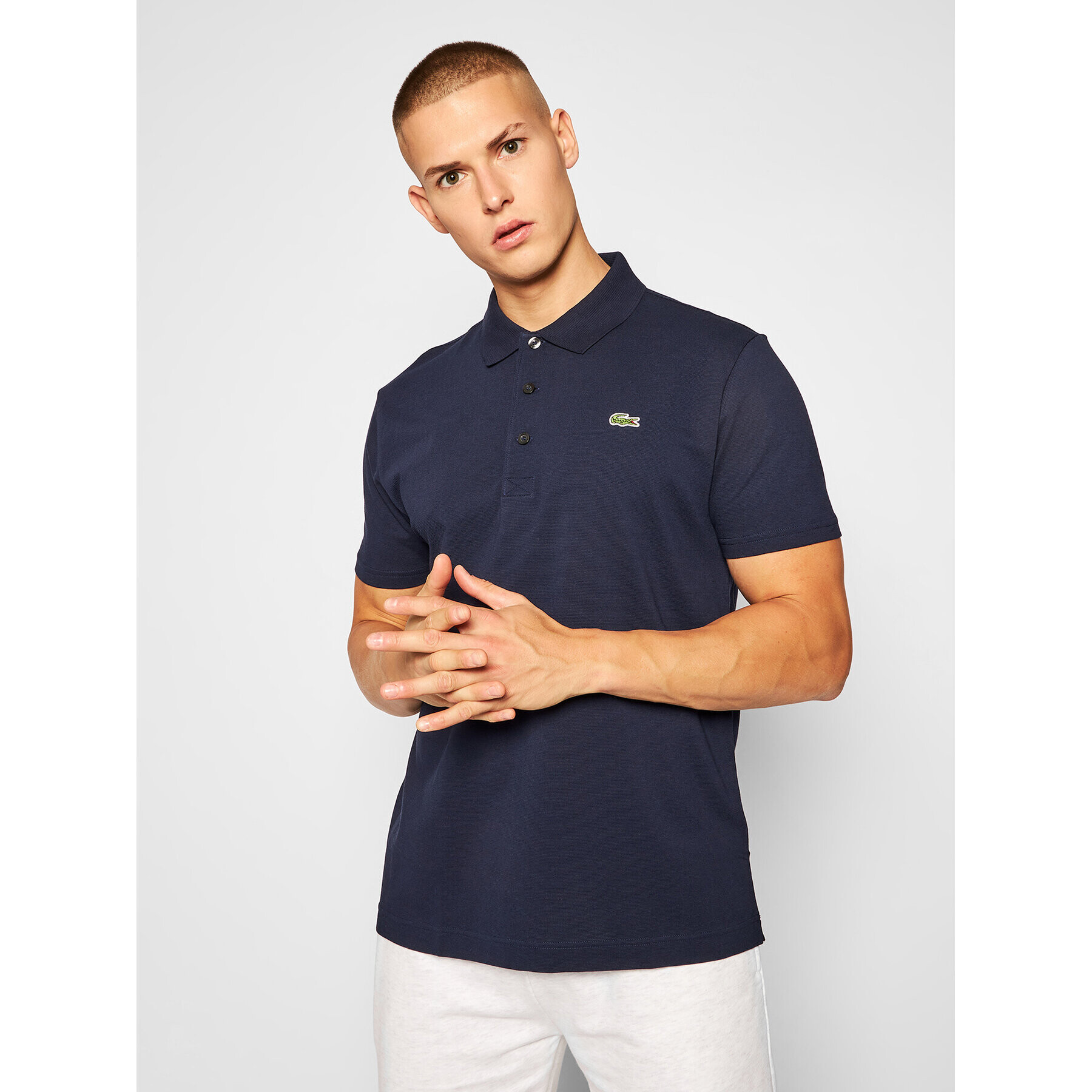 Lacoste Polokošile YH4801 Tmavomodrá Slim Fit - Pepit.cz