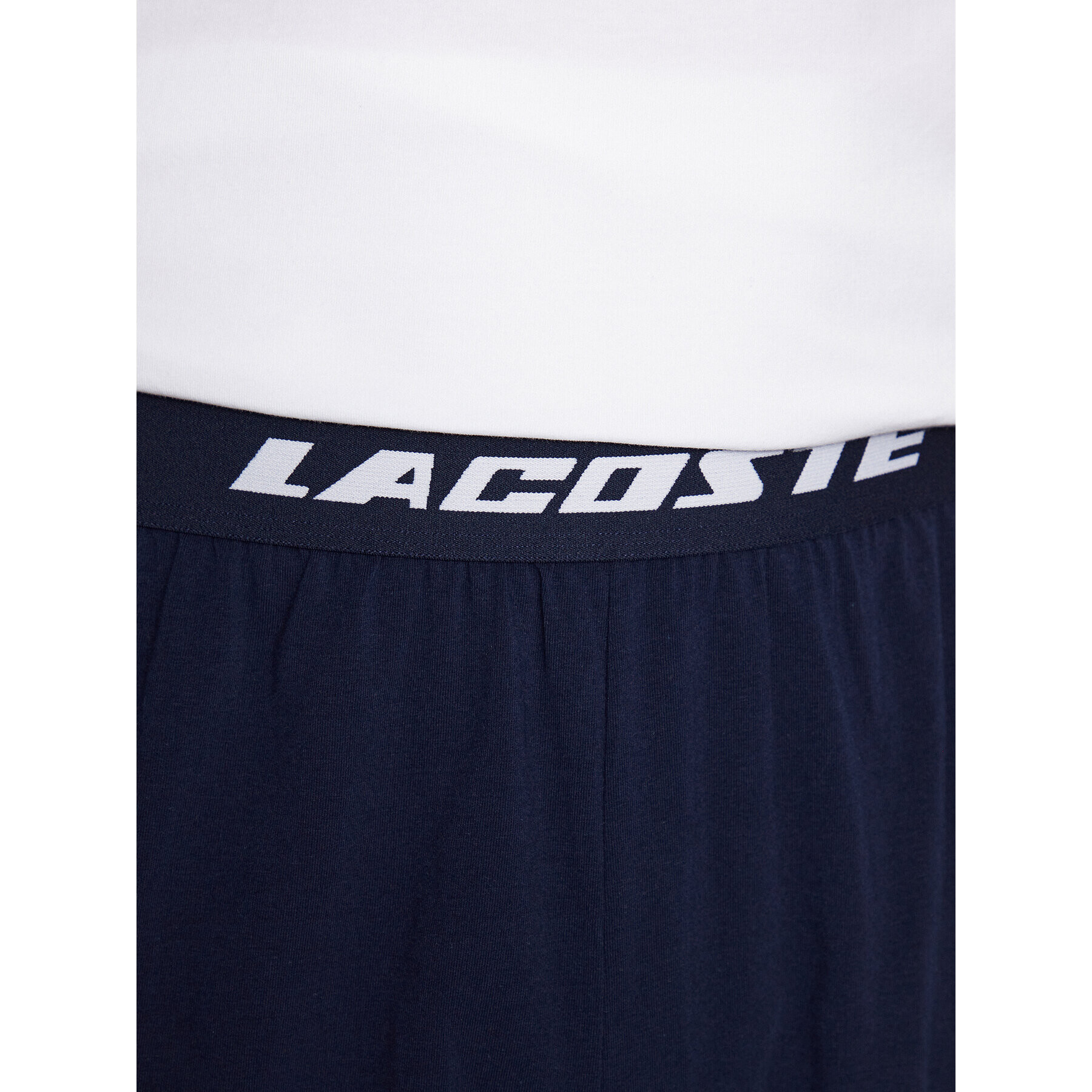 Lacoste Pyžamo 4H5949 Bílá Regular Fit - Pepit.cz