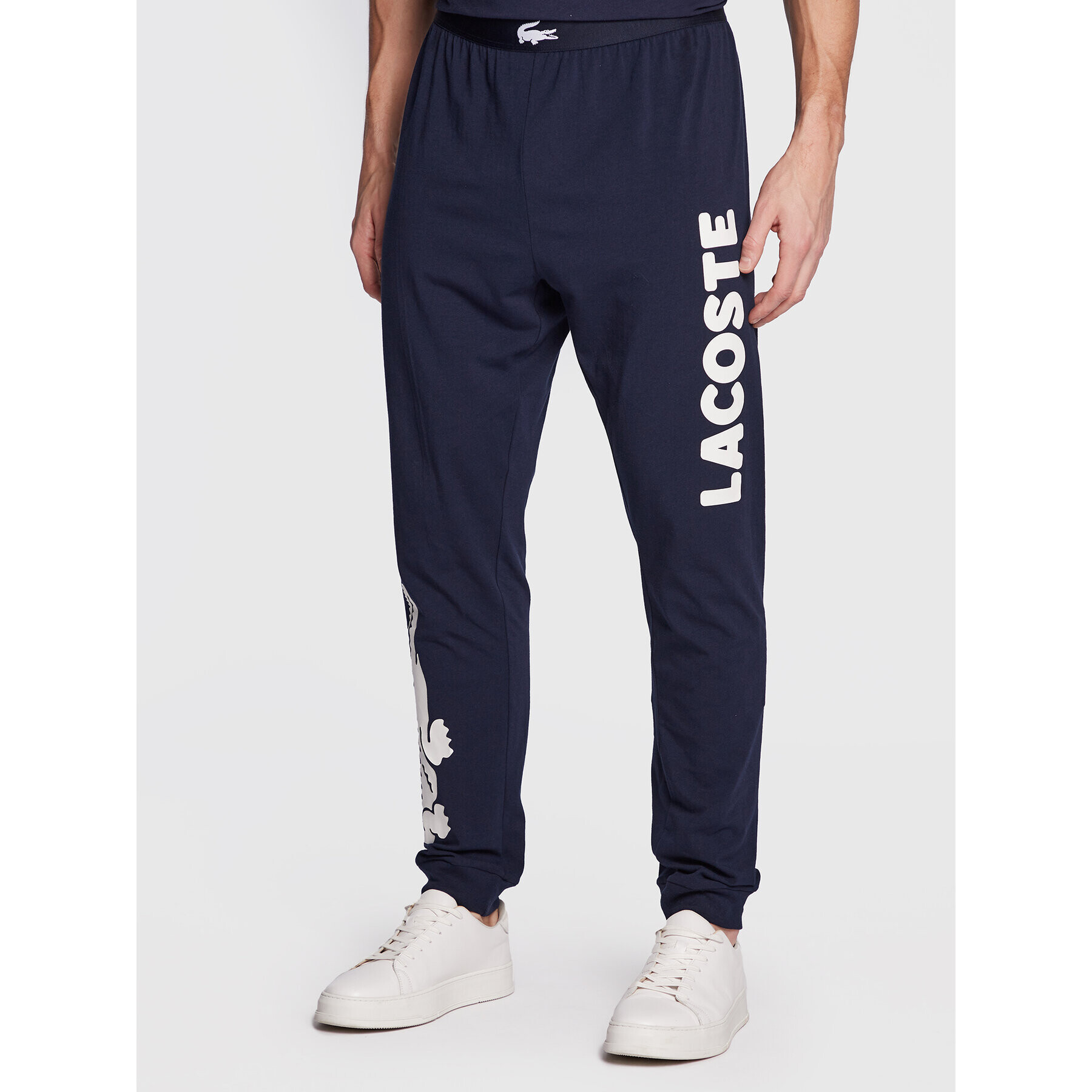 Lacoste Pyžamové kalhoty 3H5462 Tmavomodrá Regular Fit - Pepit.cz