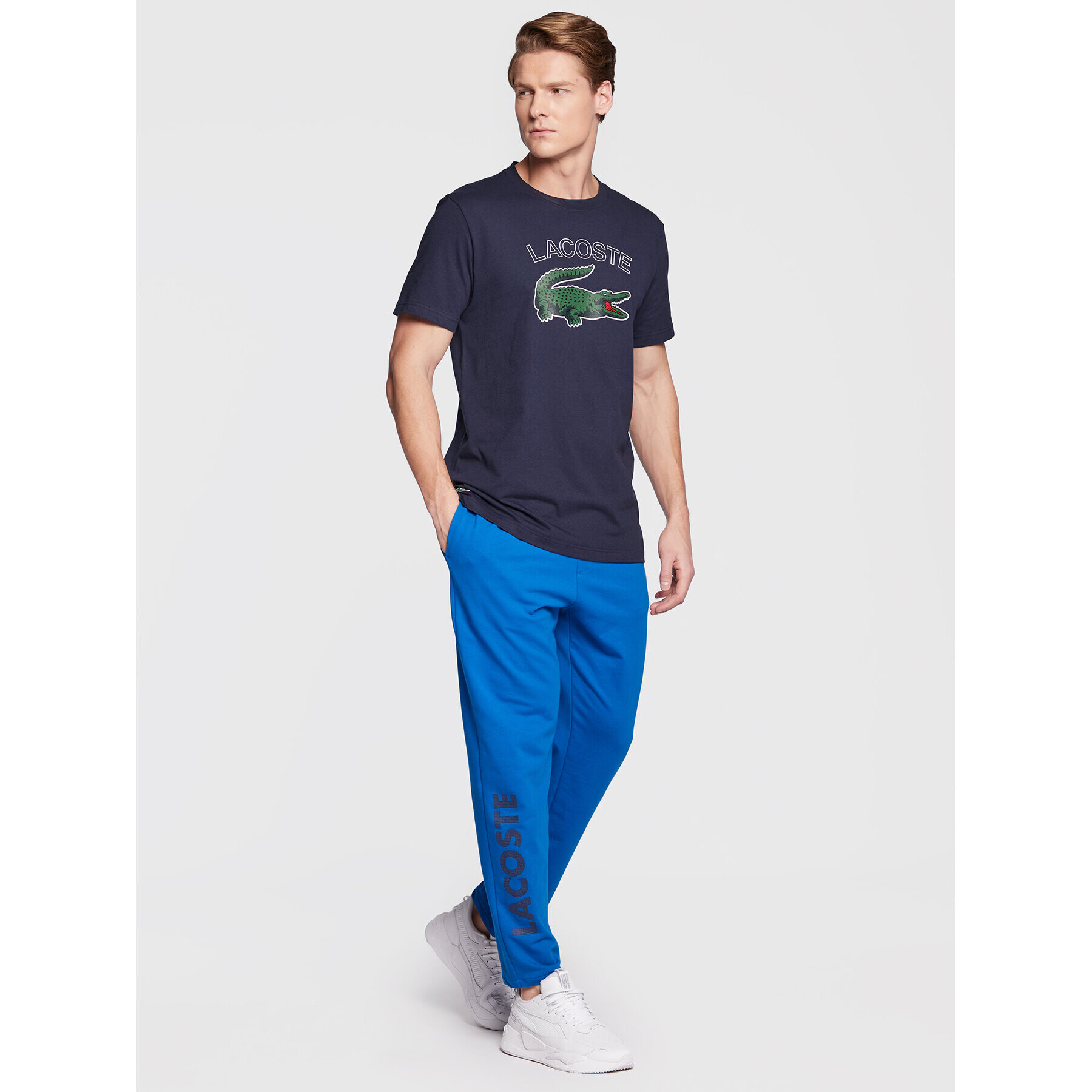 Lacoste Pyžamové kalhoty 3H9903 Modrá Regular Fit - Pepit.cz