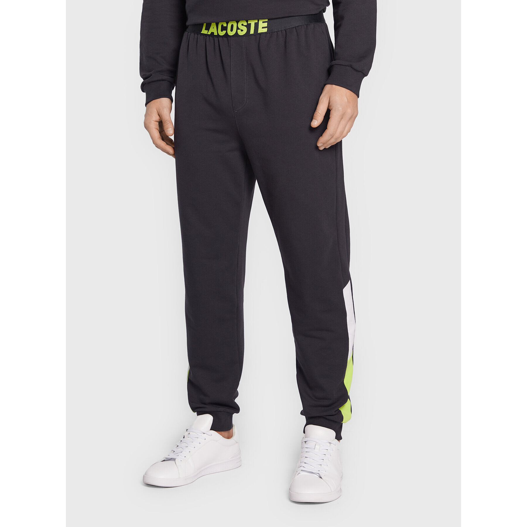 Lacoste Pyžamové kalhoty 3H9918 Černá Regular Fit - Pepit.cz