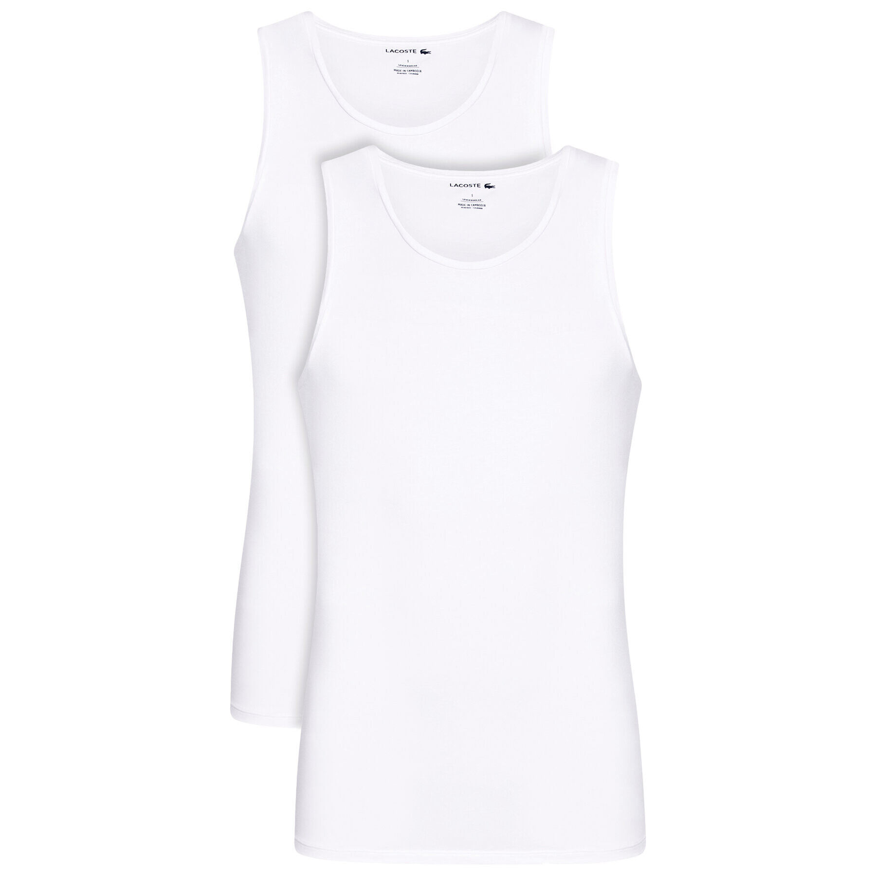 Lacoste Sada 2 kusů tank topů TH3452 Bílá Regular Fit - Pepit.cz