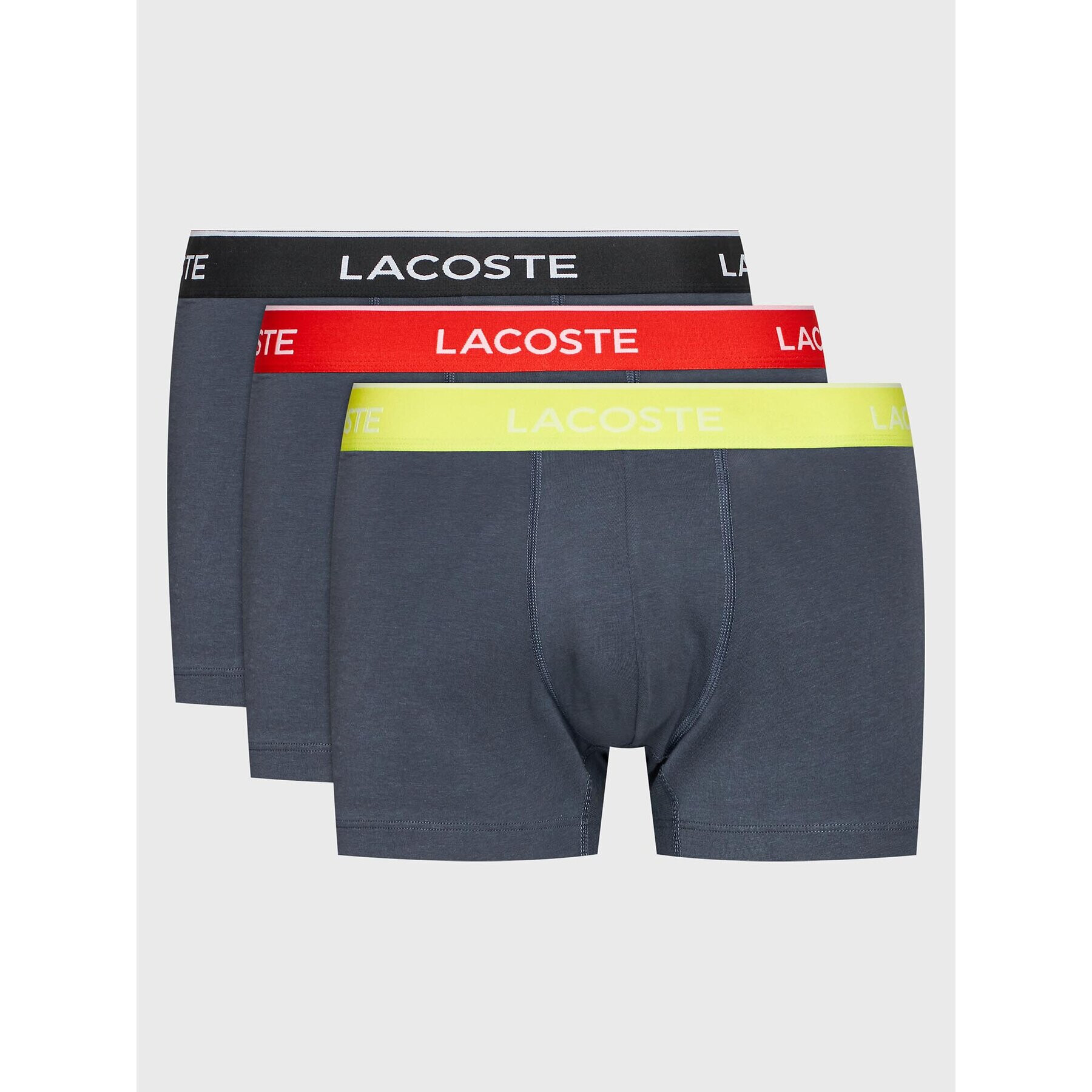 Lacoste Sada 3 kusů boxerek 5H3401 Šedá - Pepit.cz