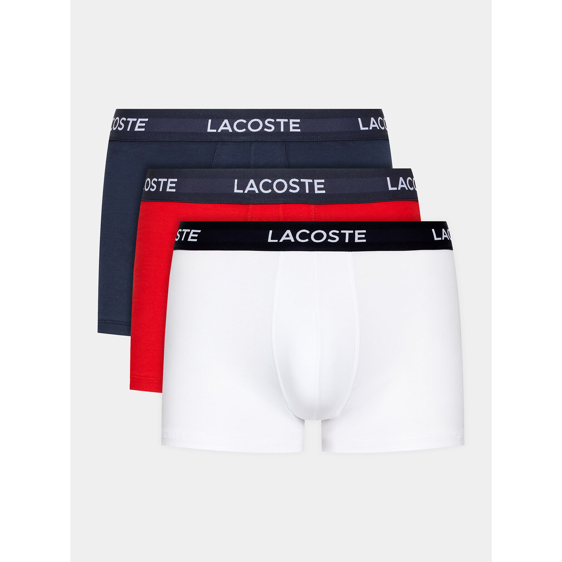 Lacoste Sada 3 kusů boxerek 5H7686 Tmavomodrá - Pepit.cz