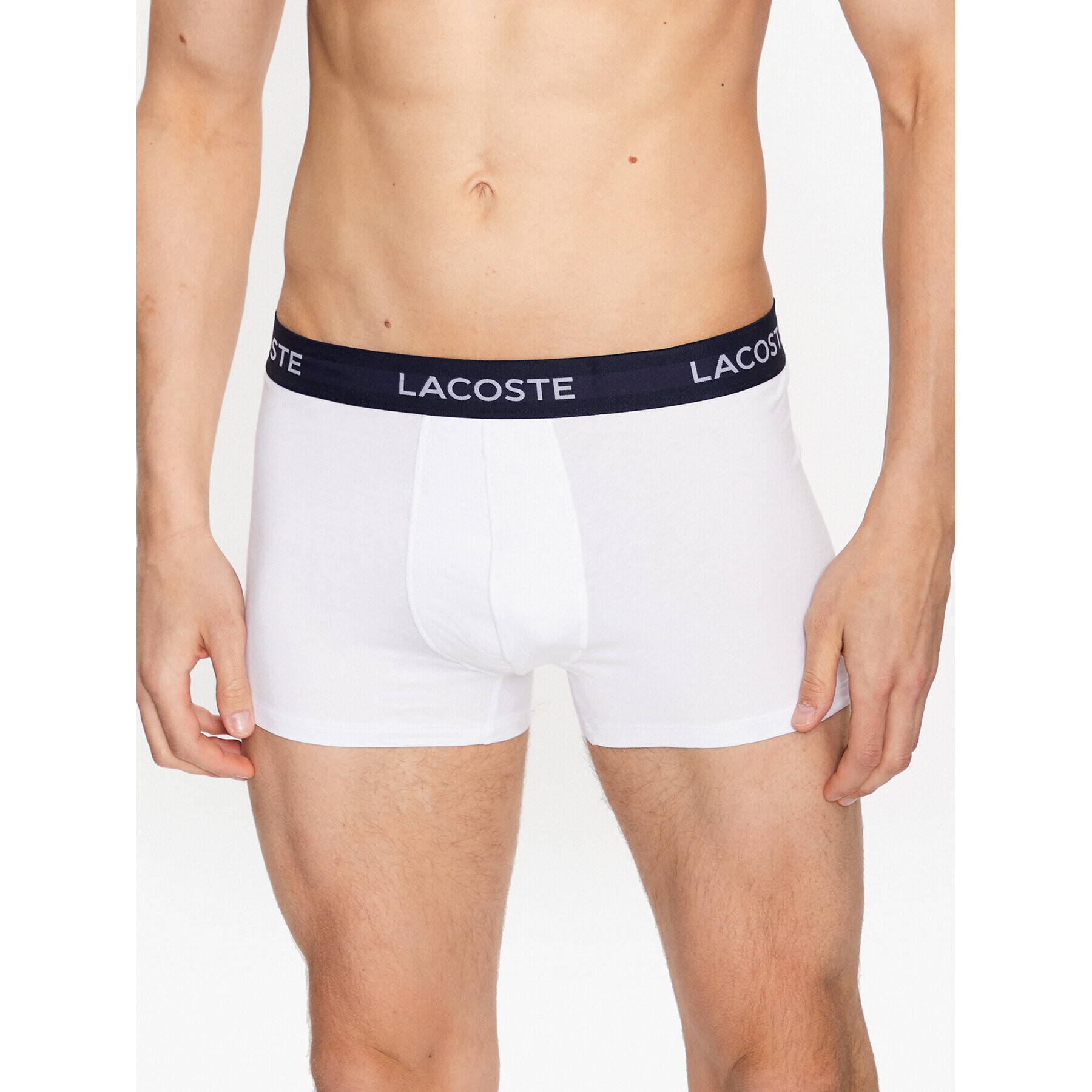 Lacoste Sada 3 kusů boxerek 5H7686 Tmavomodrá - Pepit.cz