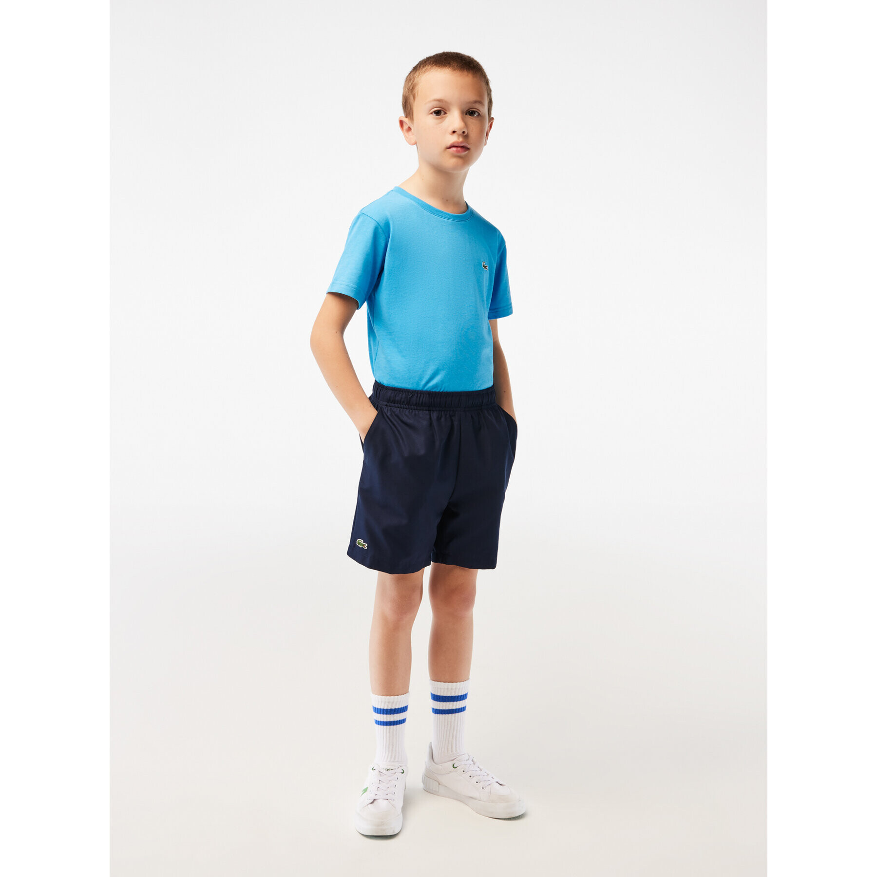 Lacoste Sportovní kraťasy GJ9820 Tmavomodrá Regular Fit - Pepit.cz