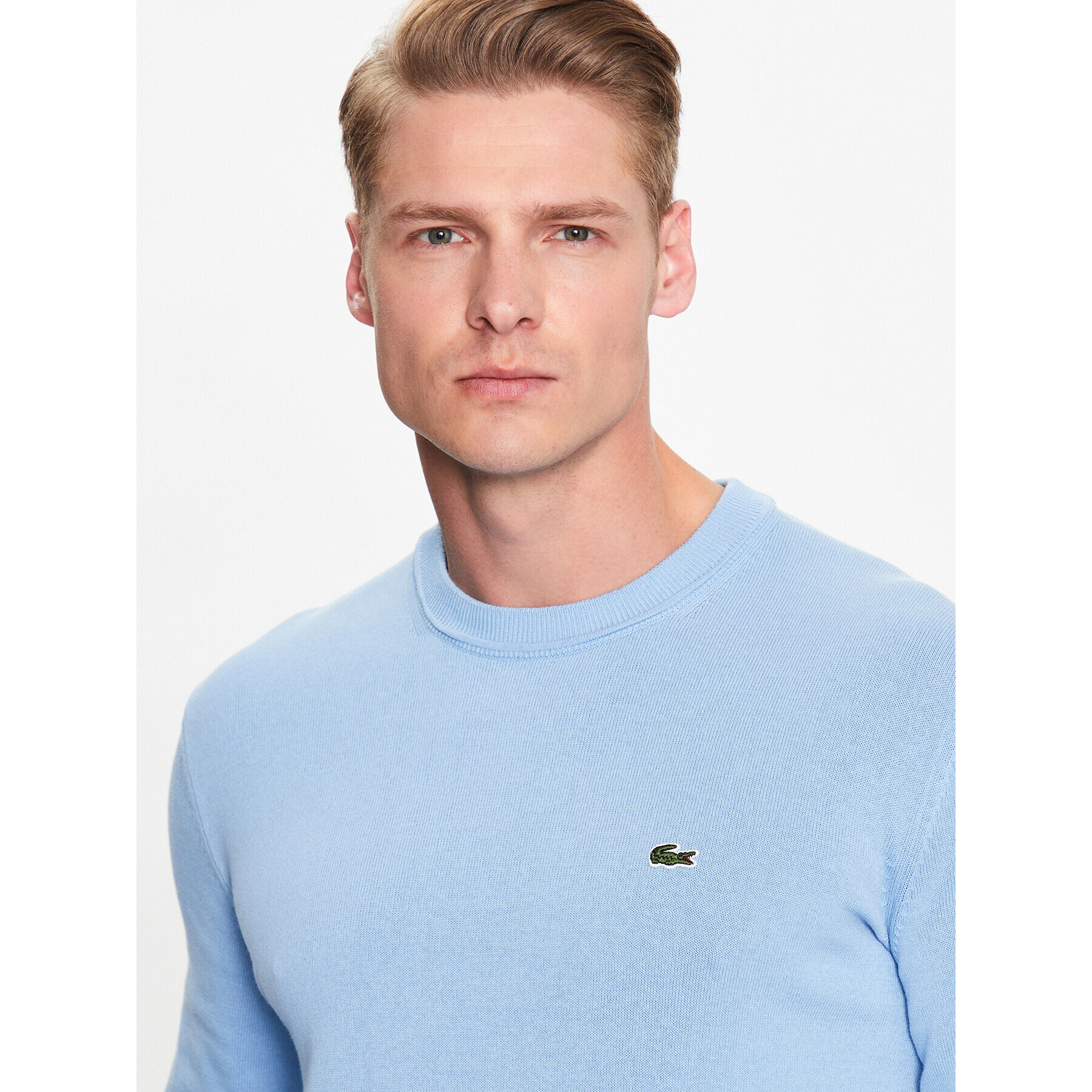 Lacoste Svetr AH2193 Modrá Regular Fit - Pepit.cz