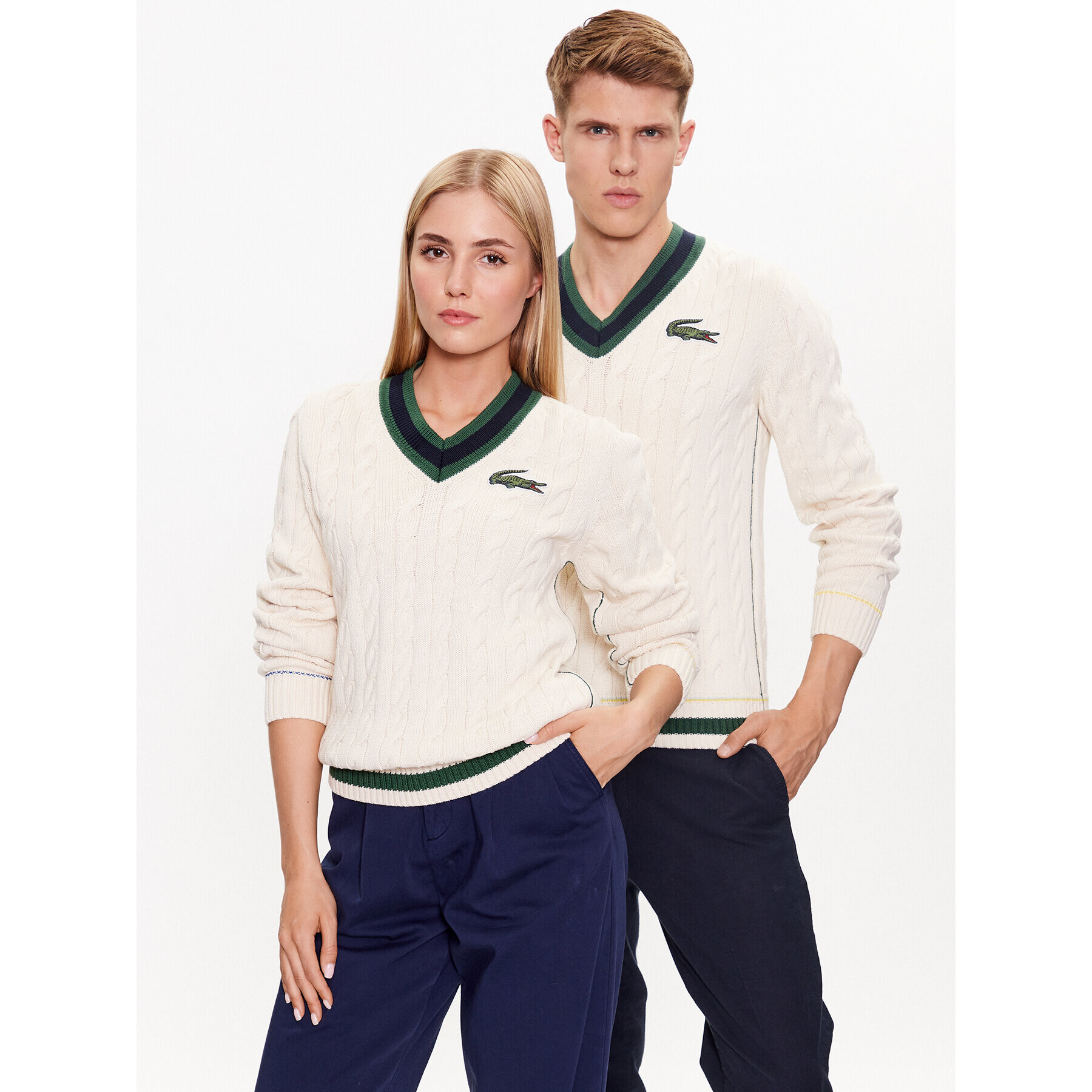 Lacoste Svetr AH6448 Barevná Regular Fit - Pepit.cz