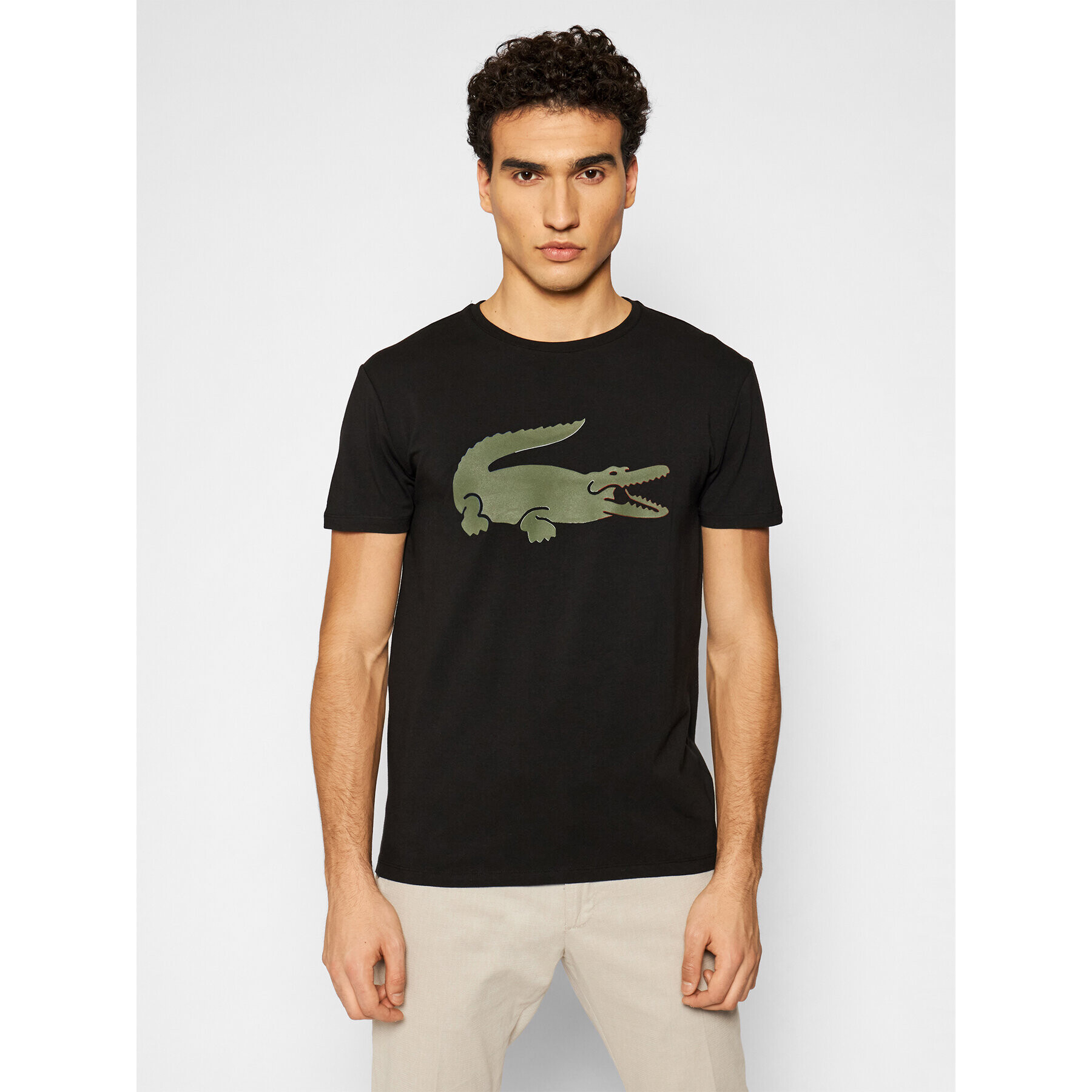 Lacoste T-Shirt TH0139 Černá Slim Fit - Pepit.cz