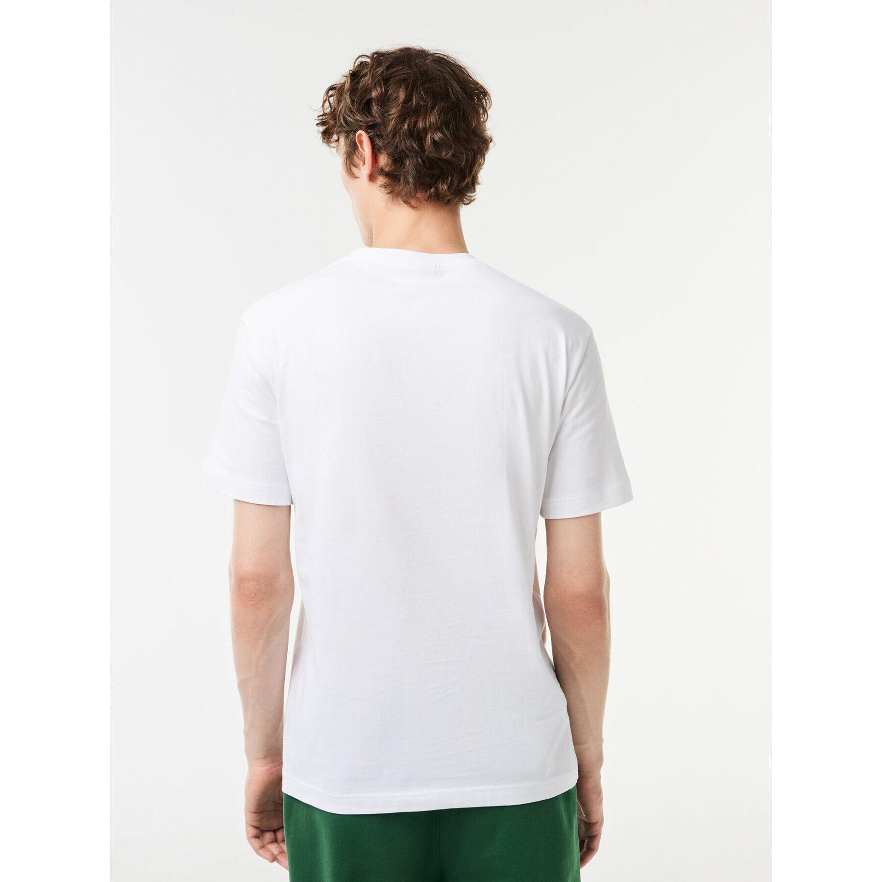 Lacoste T-Shirt TH1285 Bílá Regular Fit - Pepit.cz