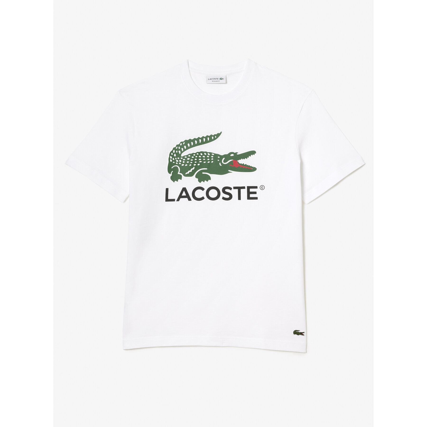 Lacoste T-Shirt TH1285 Bílá Regular Fit - Pepit.cz