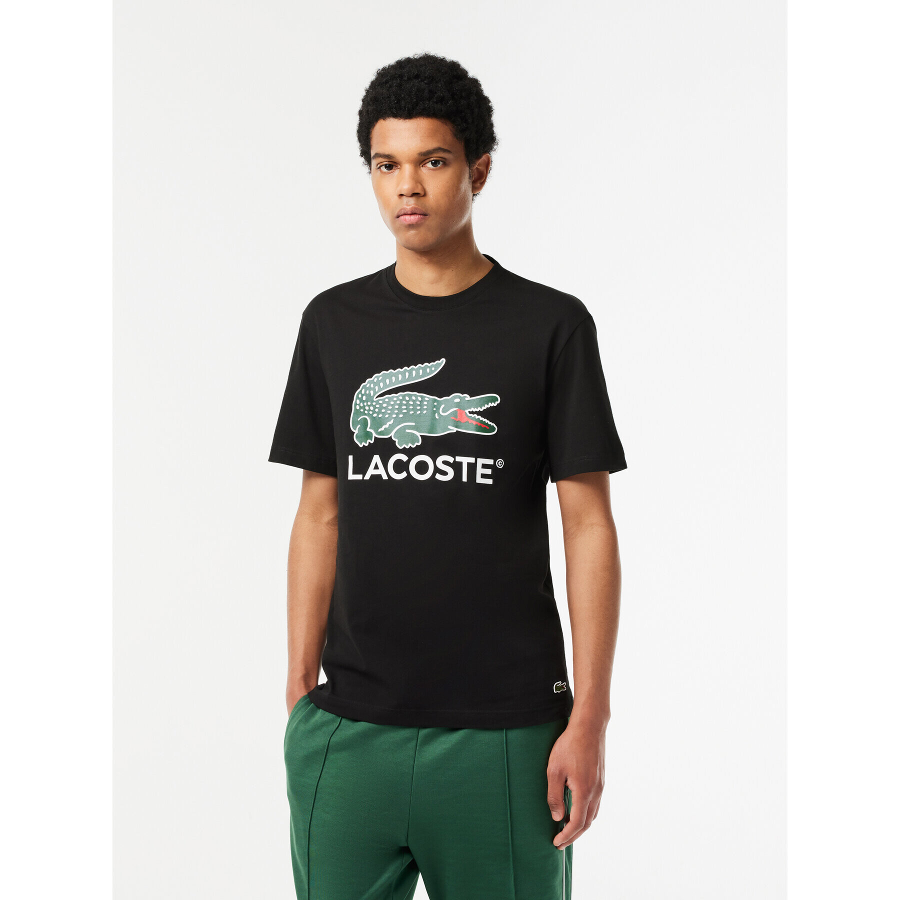 Lacoste T-Shirt TH1285 Černá Regular Fit - Pepit.cz