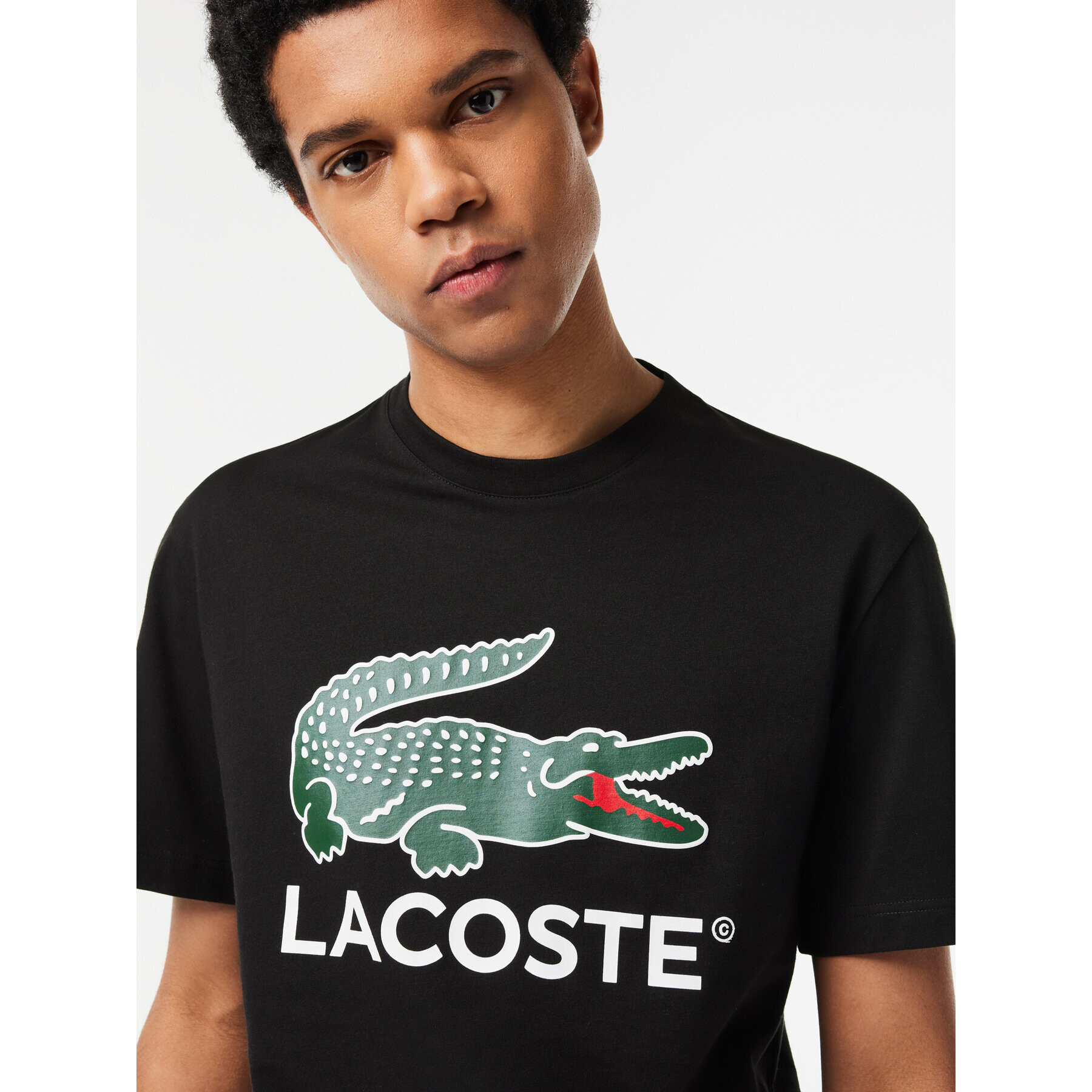 Lacoste T-Shirt TH1285 Černá Regular Fit - Pepit.cz