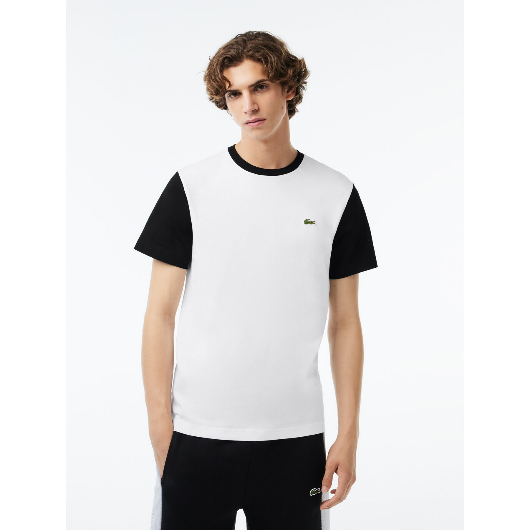 Lacoste T-Shirt TH1298 Bílá Regular Fit - Pepit.cz