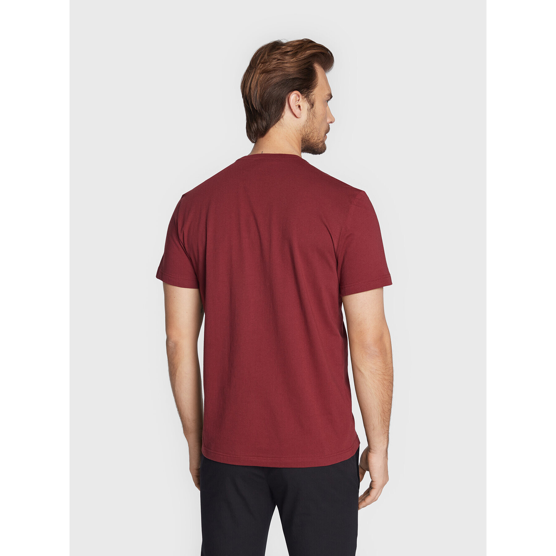 Lacoste T-Shirt TH2038 Bordó Regular Fit - Pepit.cz