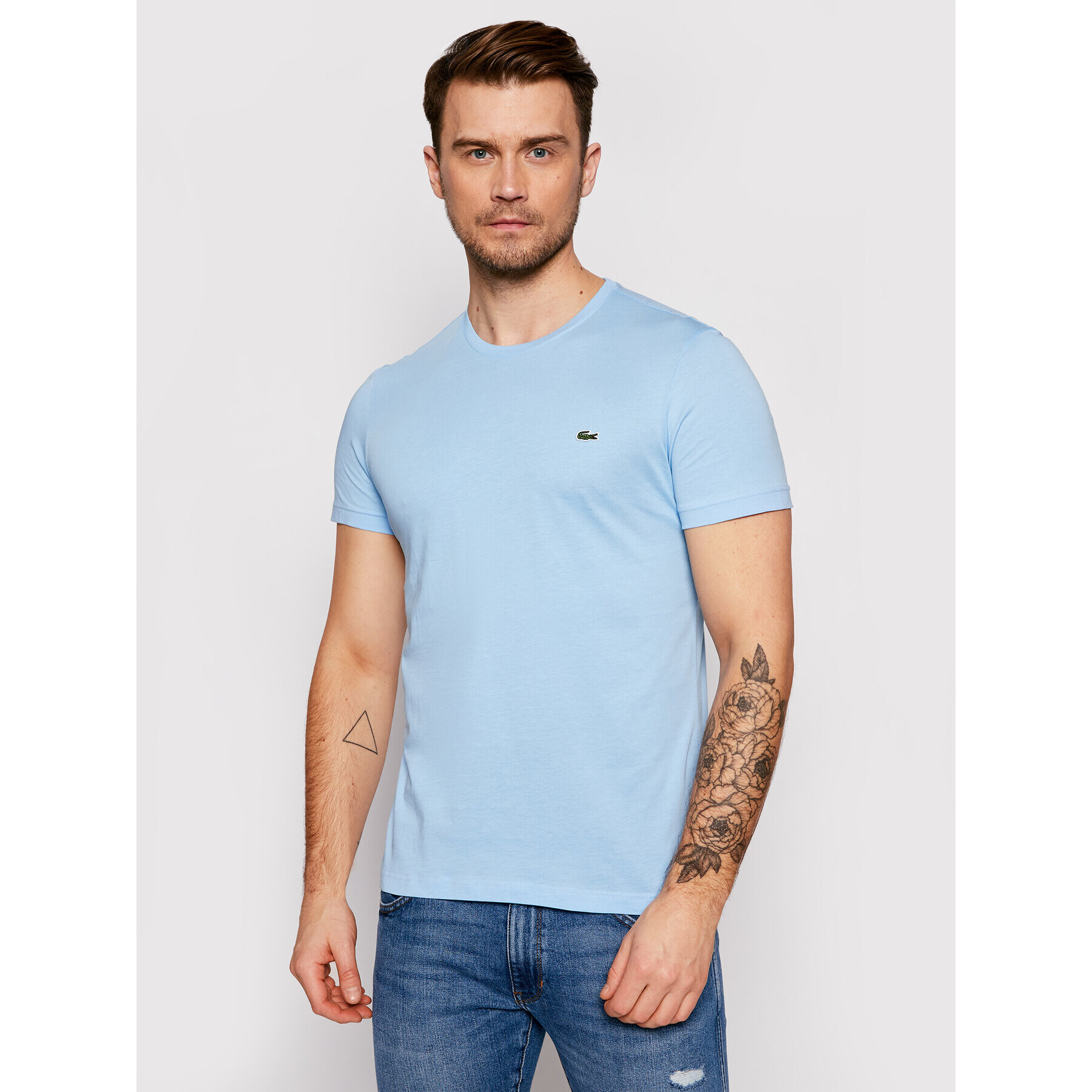 Lacoste T-Shirt TH2038 Modrá Regular Fit - Pepit.cz