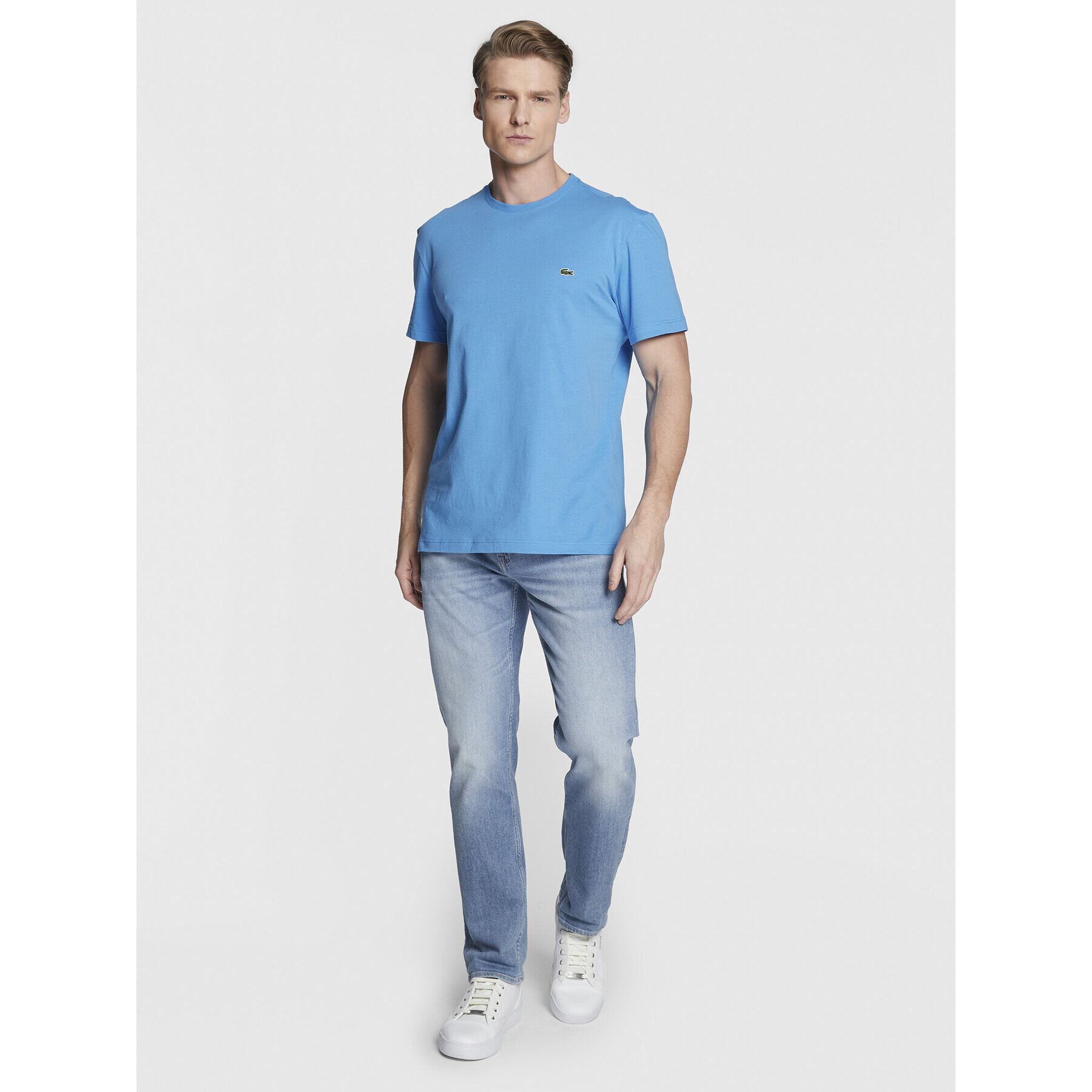 Lacoste T-Shirt TH2038 Modrá Regular Fit - Pepit.cz