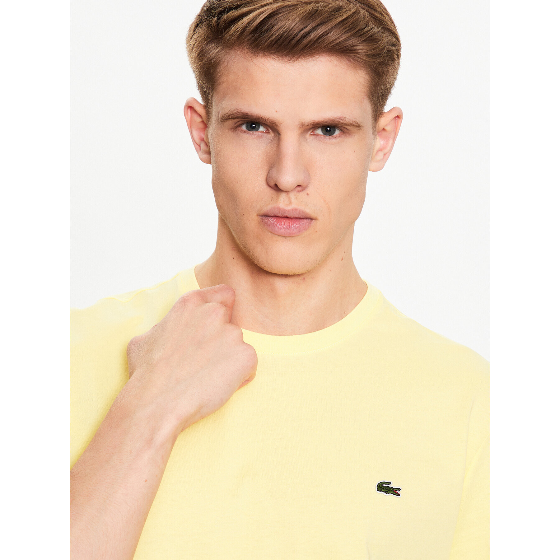 Lacoste T-Shirt TH2038 Žlutá Regular Fit - Pepit.cz