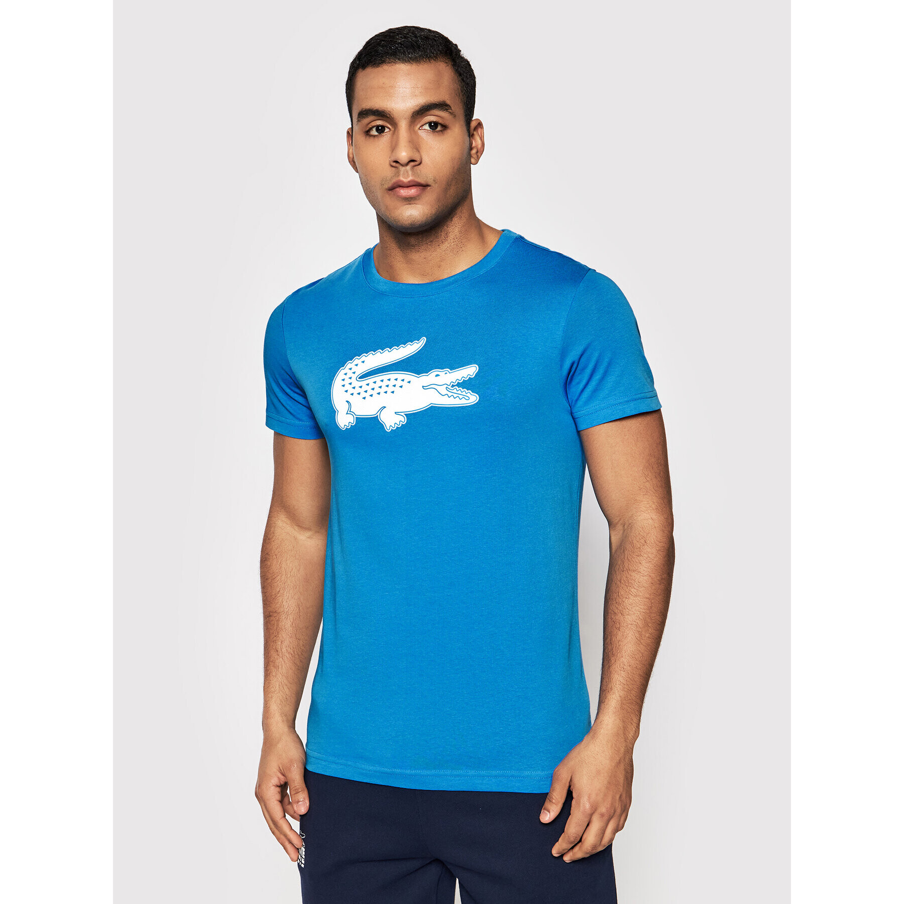 Lacoste T-Shirt TH2042 Modrá Regular Fit - Pepit.cz