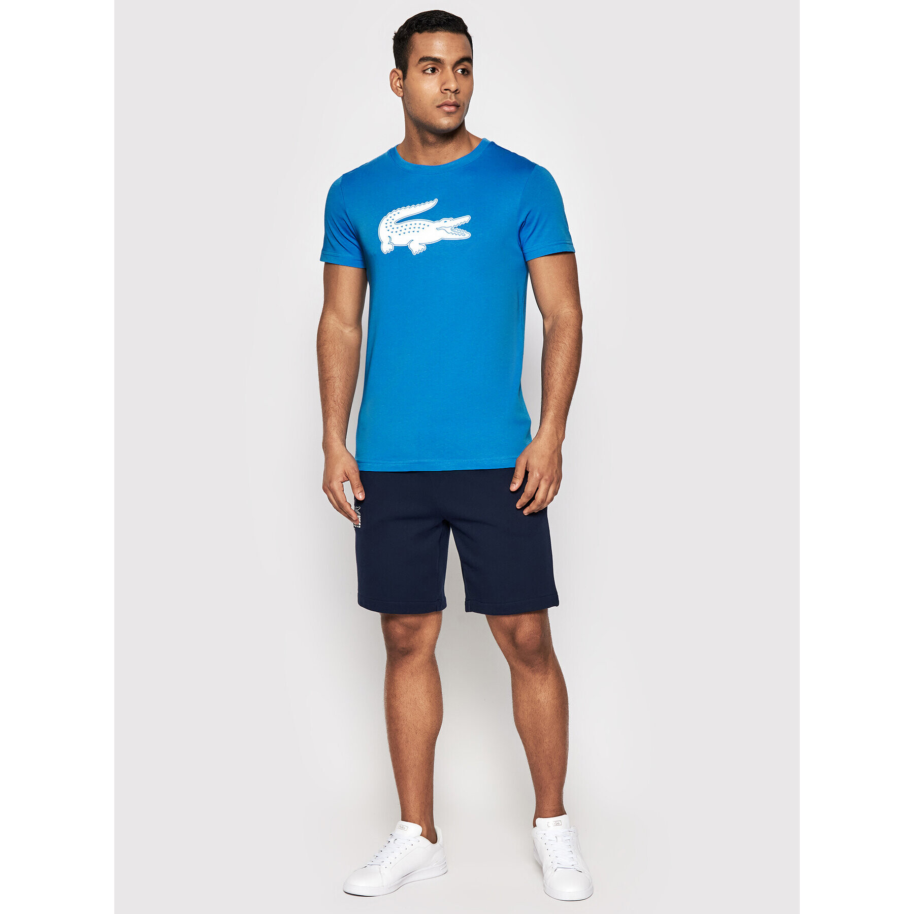 Lacoste T-Shirt TH2042 Modrá Regular Fit - Pepit.cz