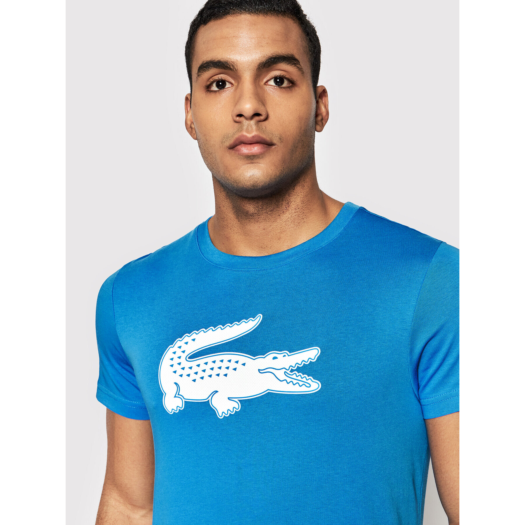 Lacoste T-Shirt TH2042 Modrá Regular Fit - Pepit.cz