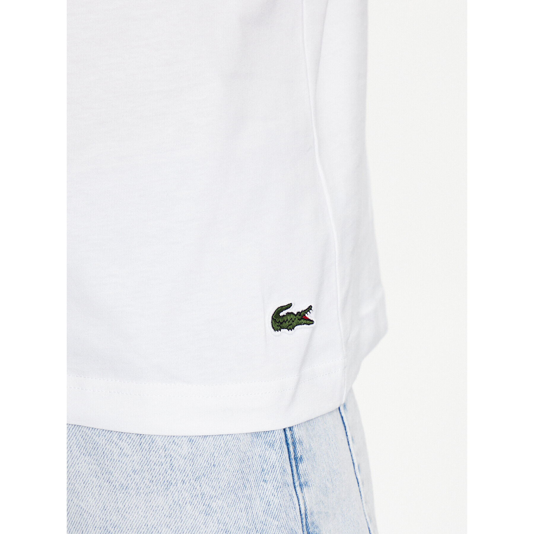 Lacoste T-Shirt TH5070 Bílá Regular Fit - Pepit.cz