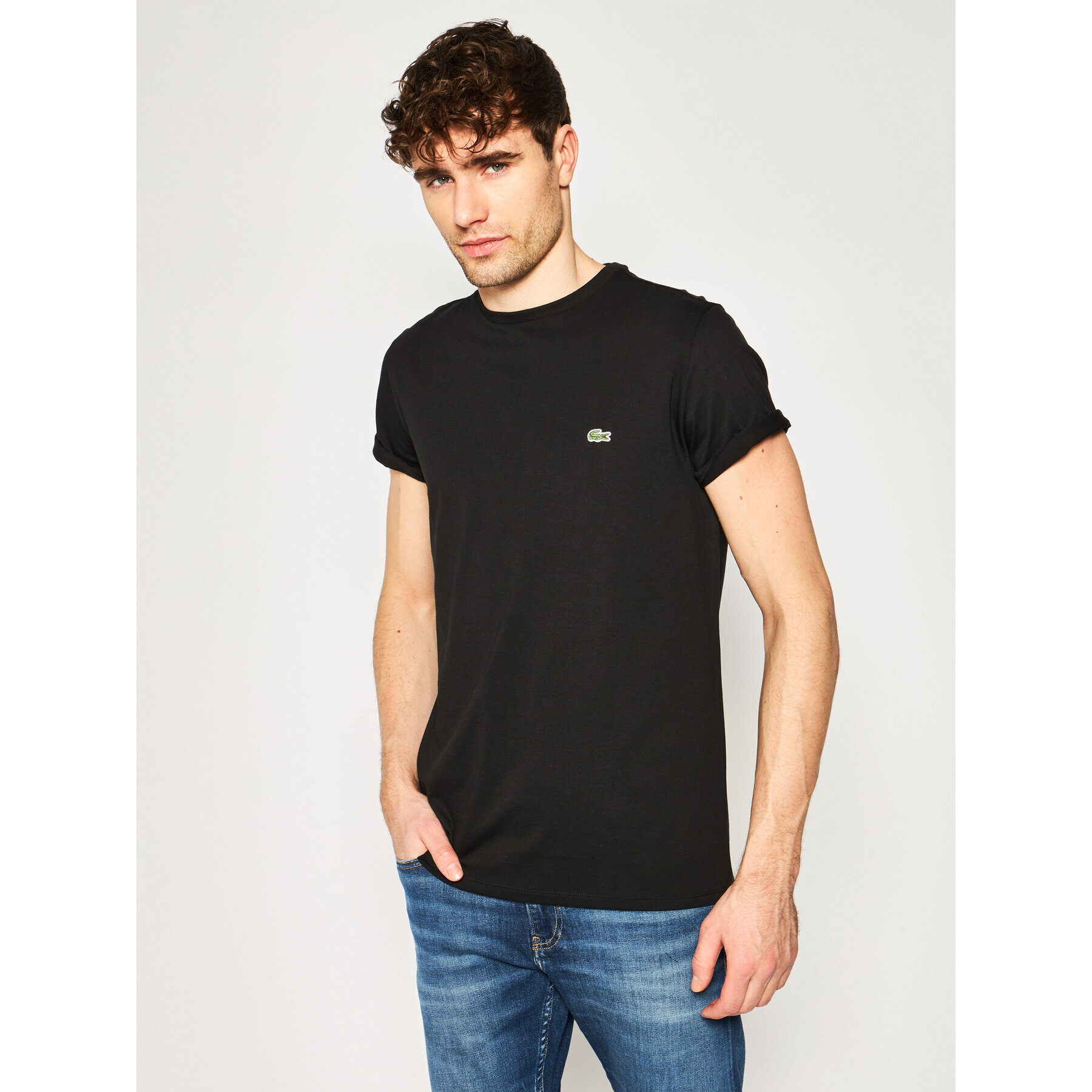 Lacoste T-Shirt TH6709 Černá Regular Fit - Pepit.cz