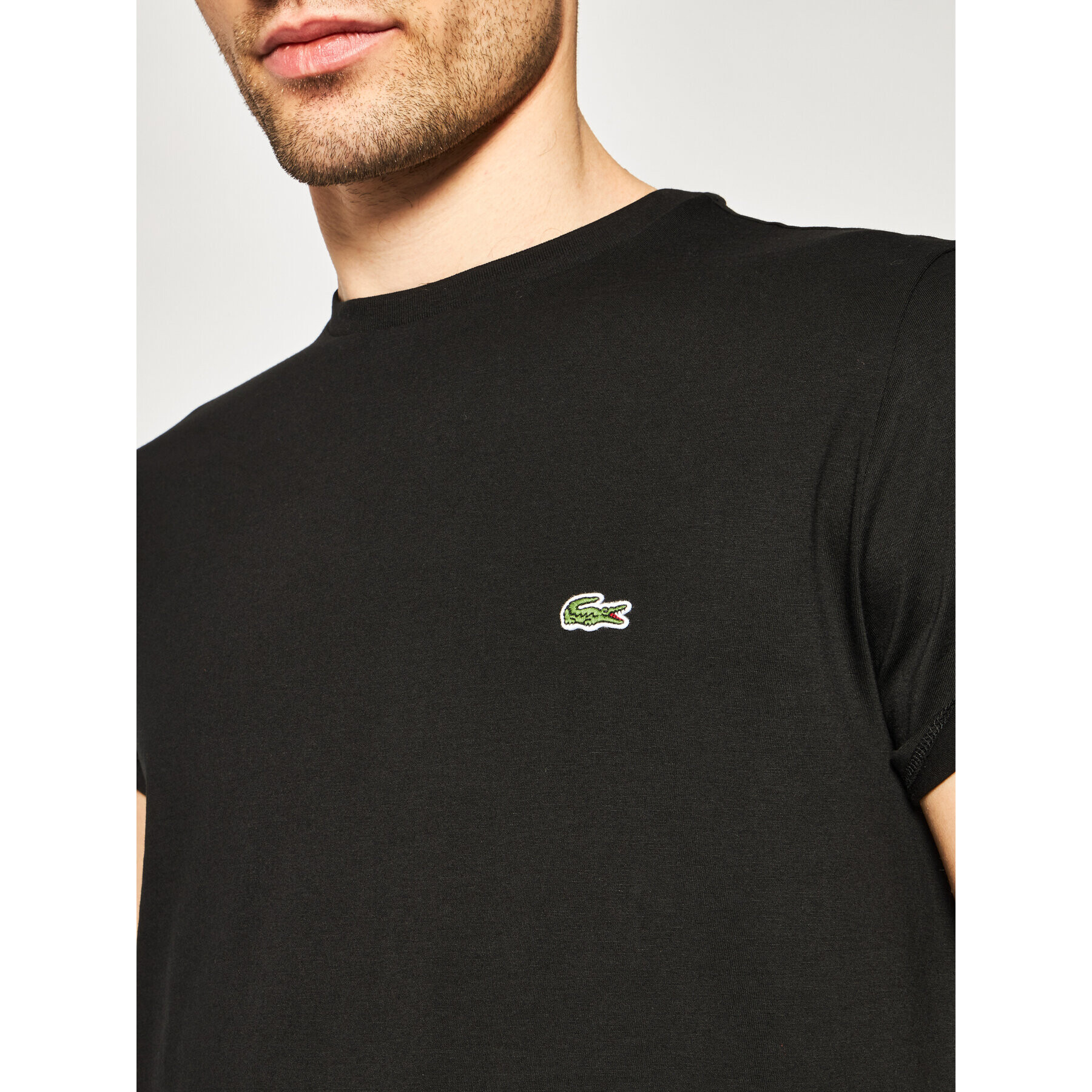 Lacoste T-Shirt TH6709 Černá Regular Fit - Pepit.cz