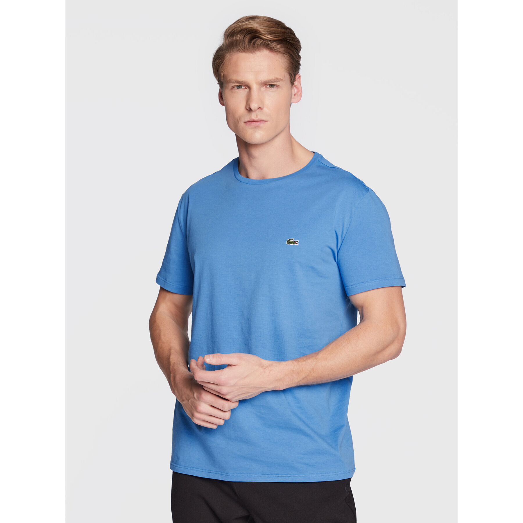 Lacoste T-Shirt TH6709 Modrá Regular Fit - Pepit.cz