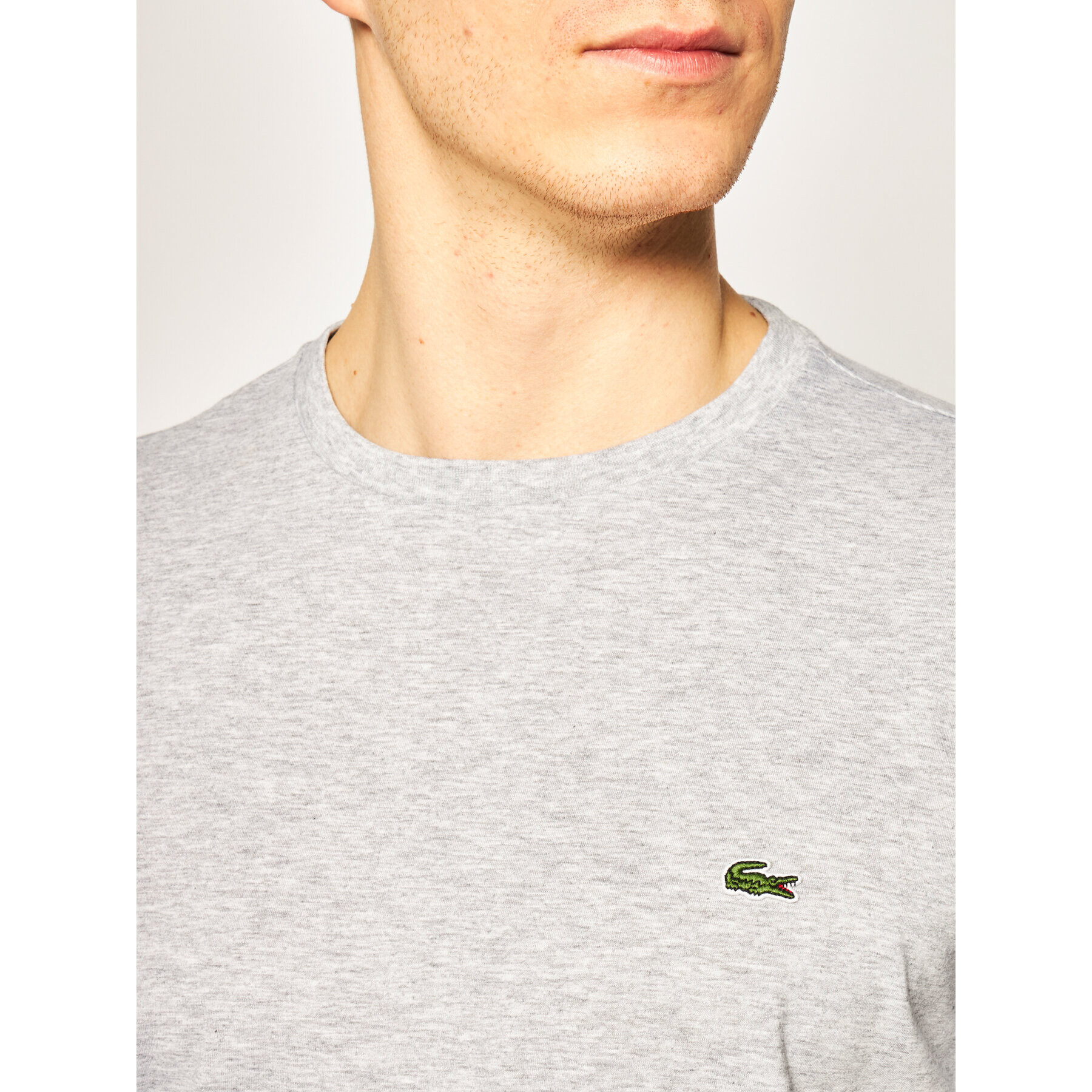 Lacoste T-Shirt TH6709 Šedá Regular Fit - Pepit.cz