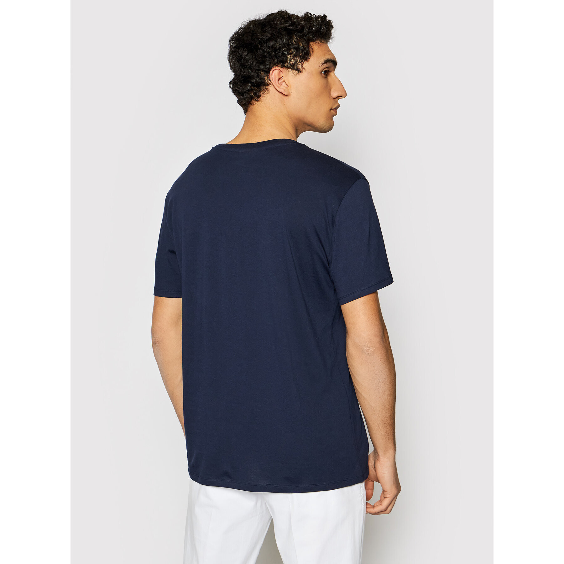 Lacoste T-Shirt TH6709 Tmavomodrá Regular Fit - Pepit.cz