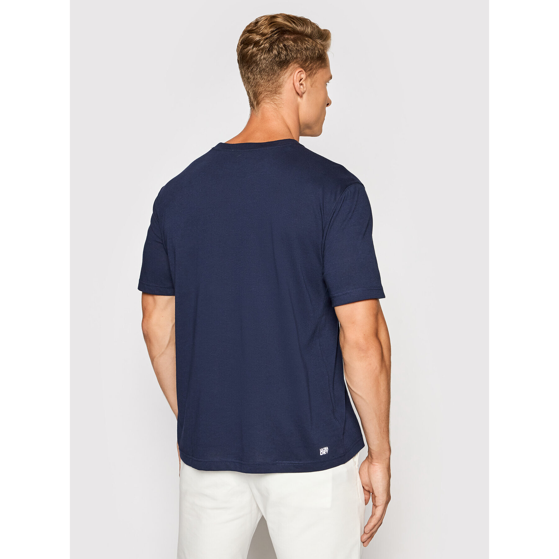 Lacoste T-Shirt TH7618 Tmavomodrá Regular Fit - Pepit.cz