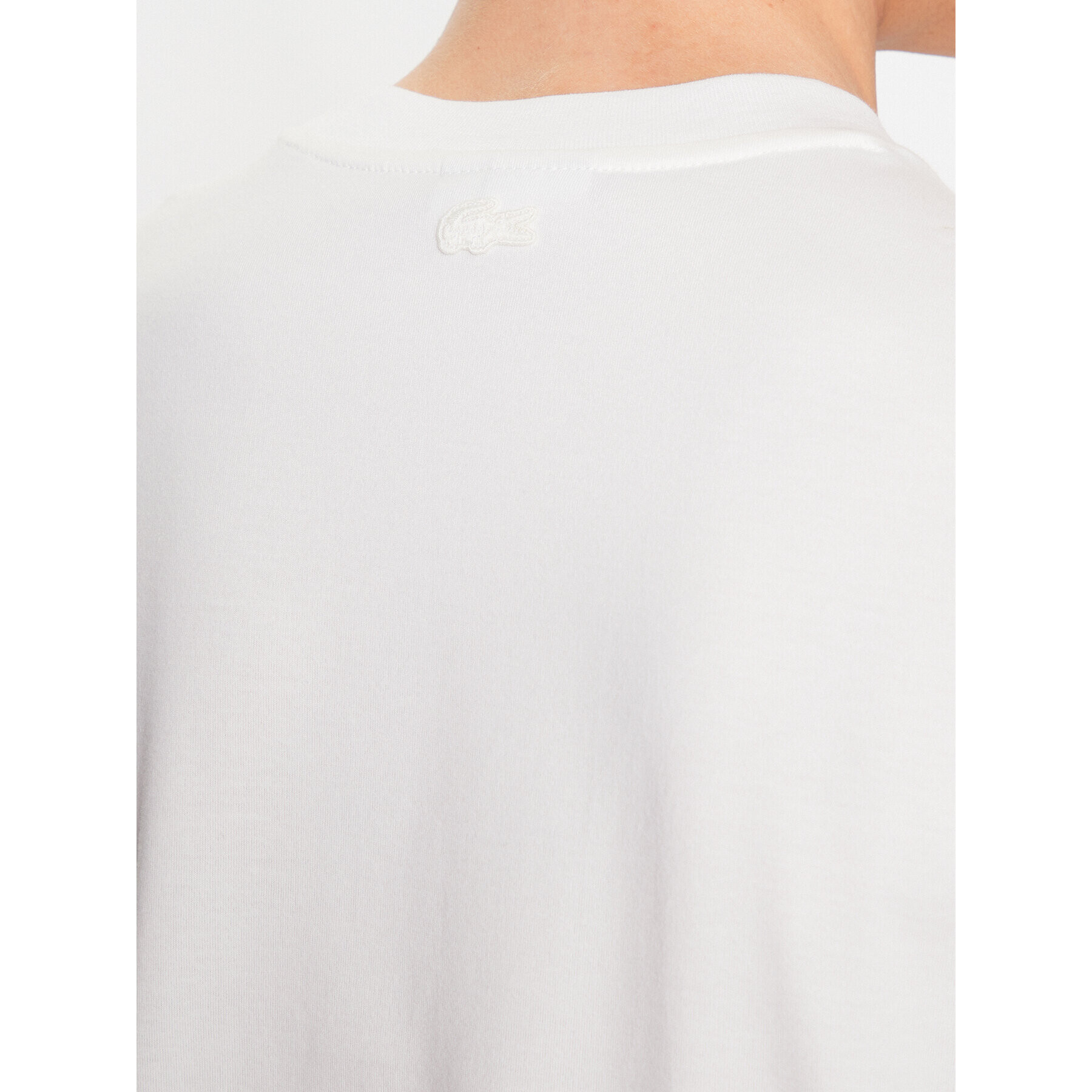 Lacoste T-Shirt TH8462 Écru Regular Fit - Pepit.cz