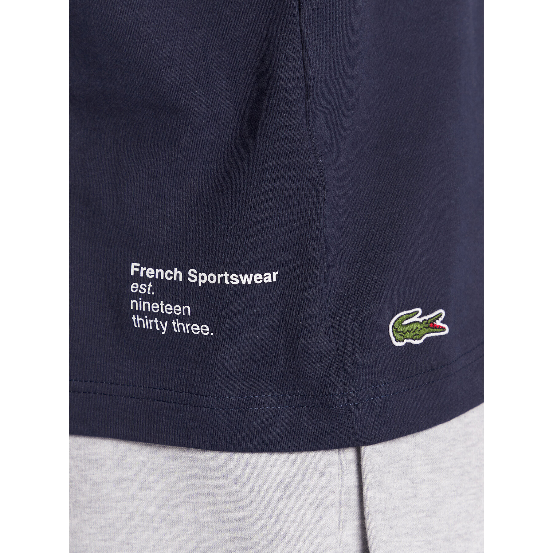 Lacoste T-Shirt TH9665 Tmavomodrá Regular Fit - Pepit.cz