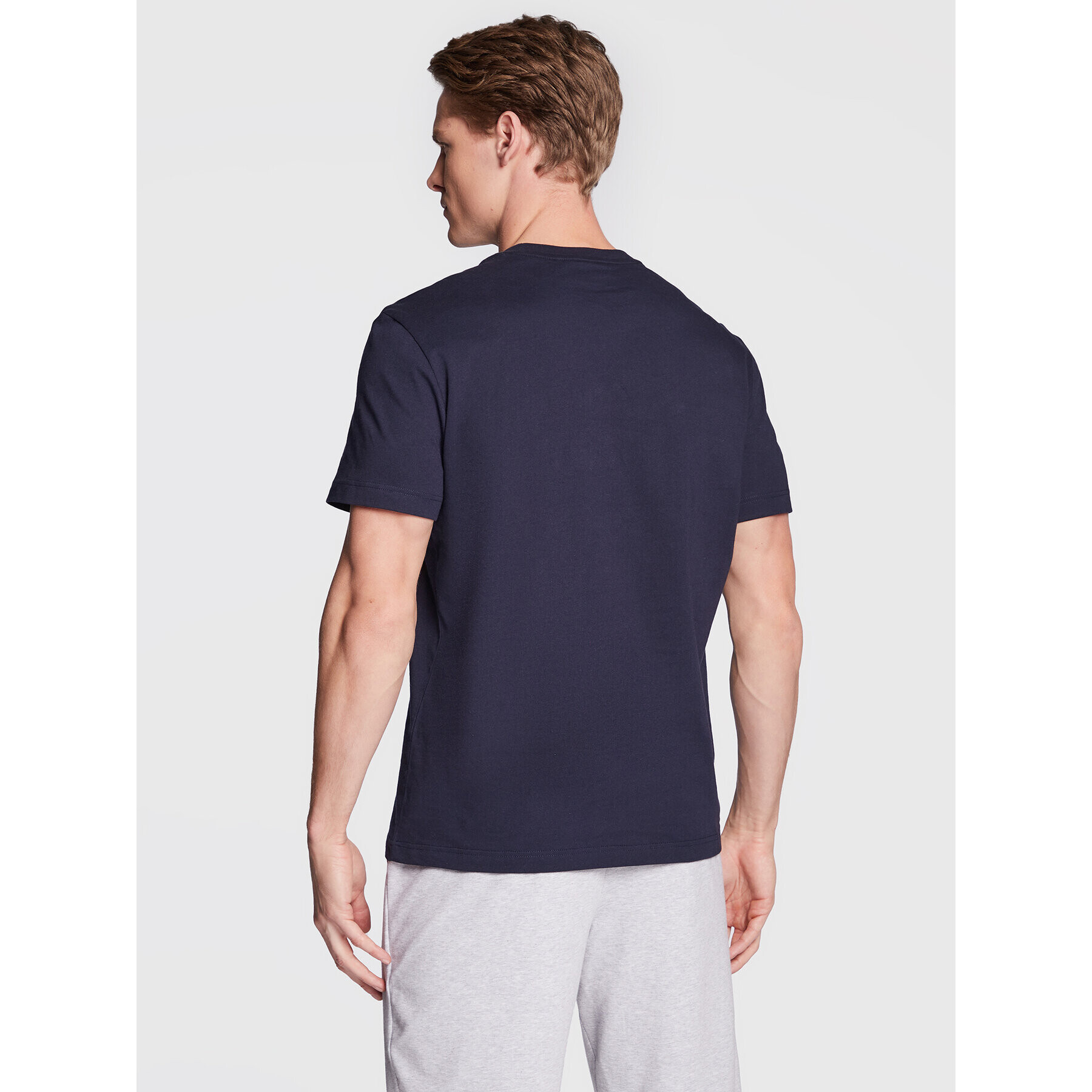 Lacoste T-Shirt TH9681 Tmavomodrá Regular Fit - Pepit.cz