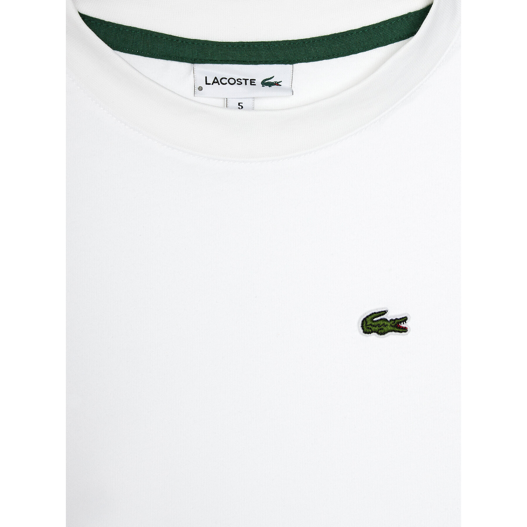 Lacoste T-Shirt TJ1123 Bílá Regular Fit - Pepit.cz