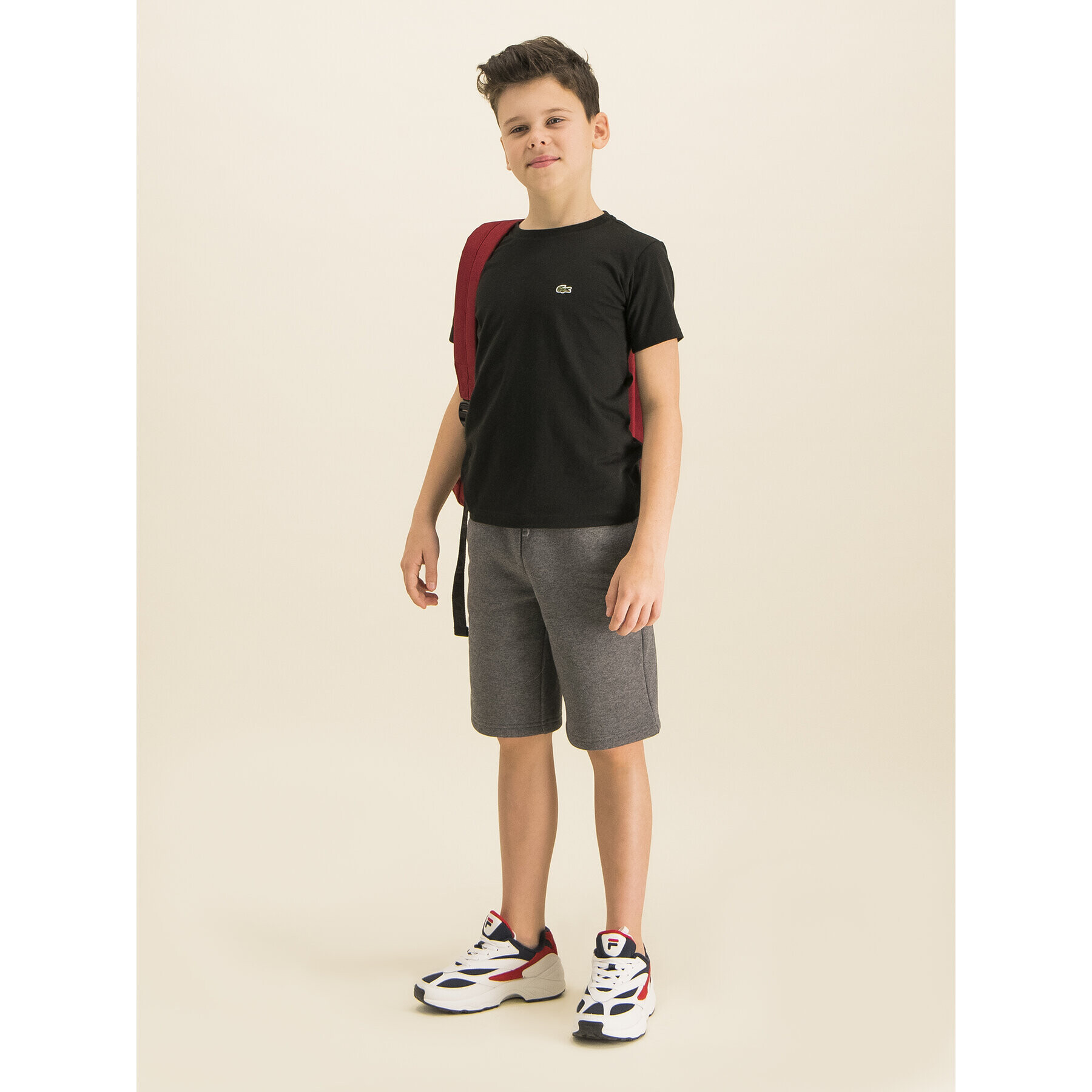 Lacoste T-Shirt TJ1442 Černá Regular Fit - Pepit.cz