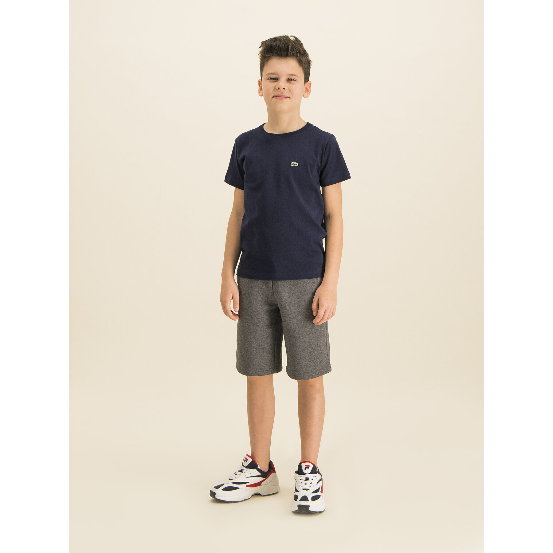 Lacoste T-Shirt TJ1442 Tmavomodrá Regular Fit - Pepit.cz