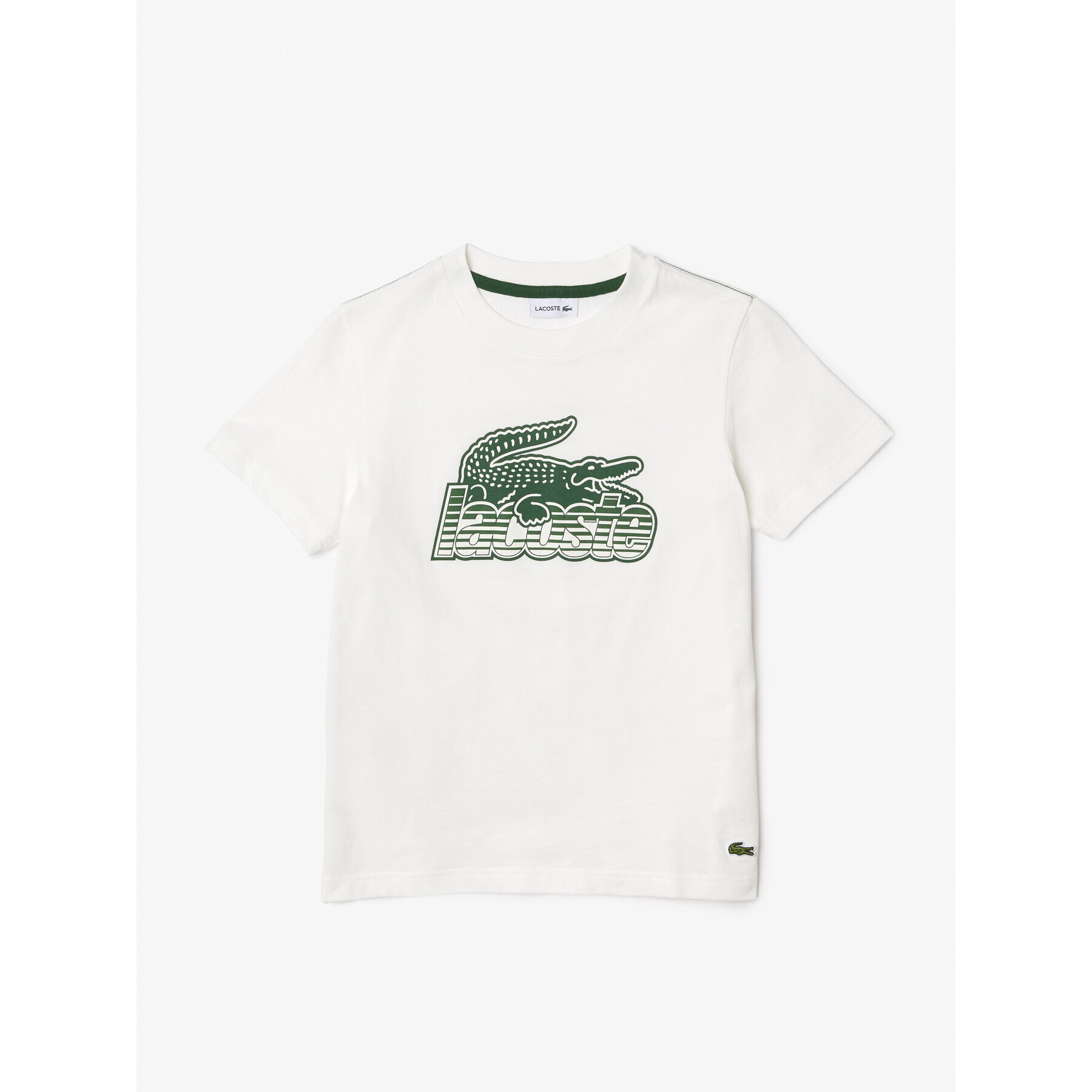 Lacoste T-Shirt TJ5328 Écru Regular Fit - Pepit.cz